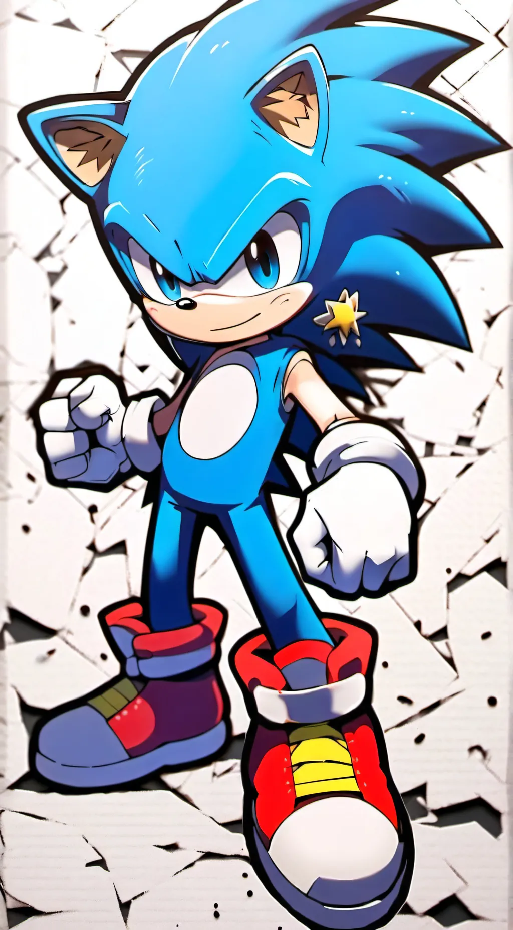 ai character: sonic the hedgehog background