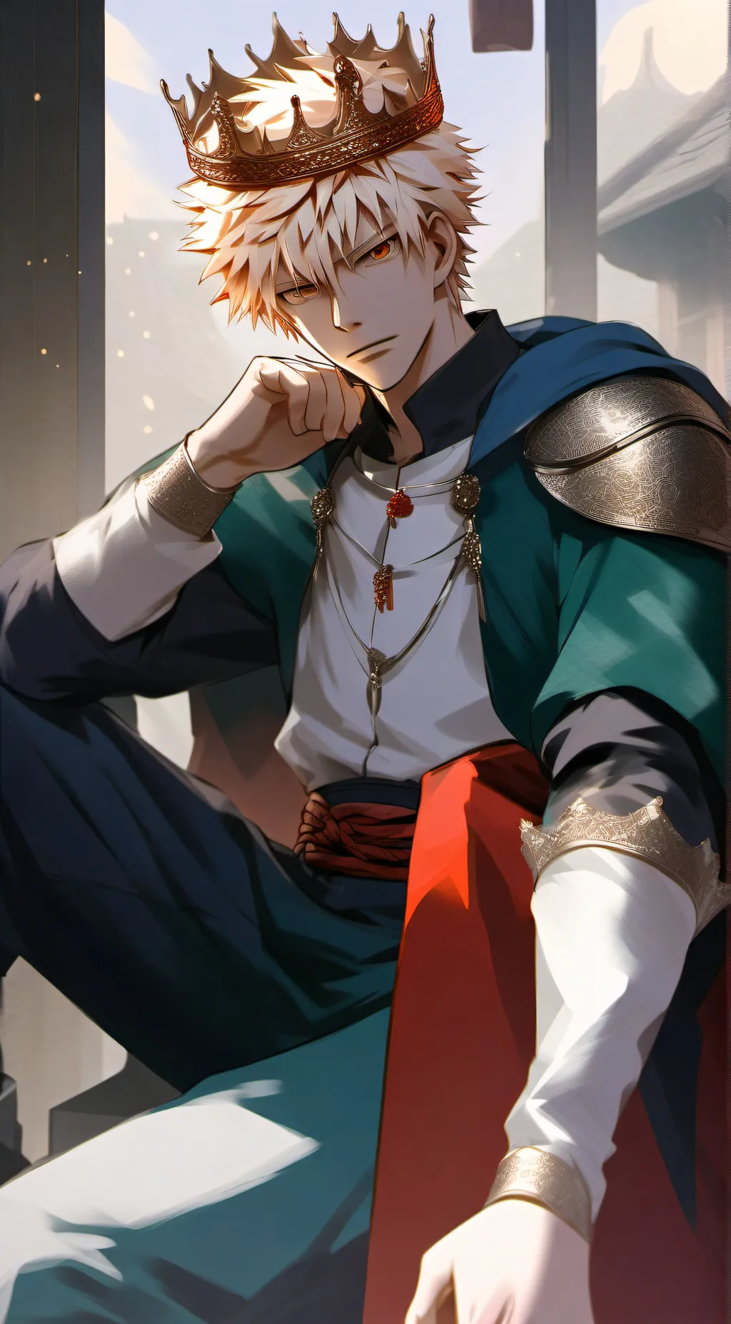 ai character: Katsuki Bakugo background