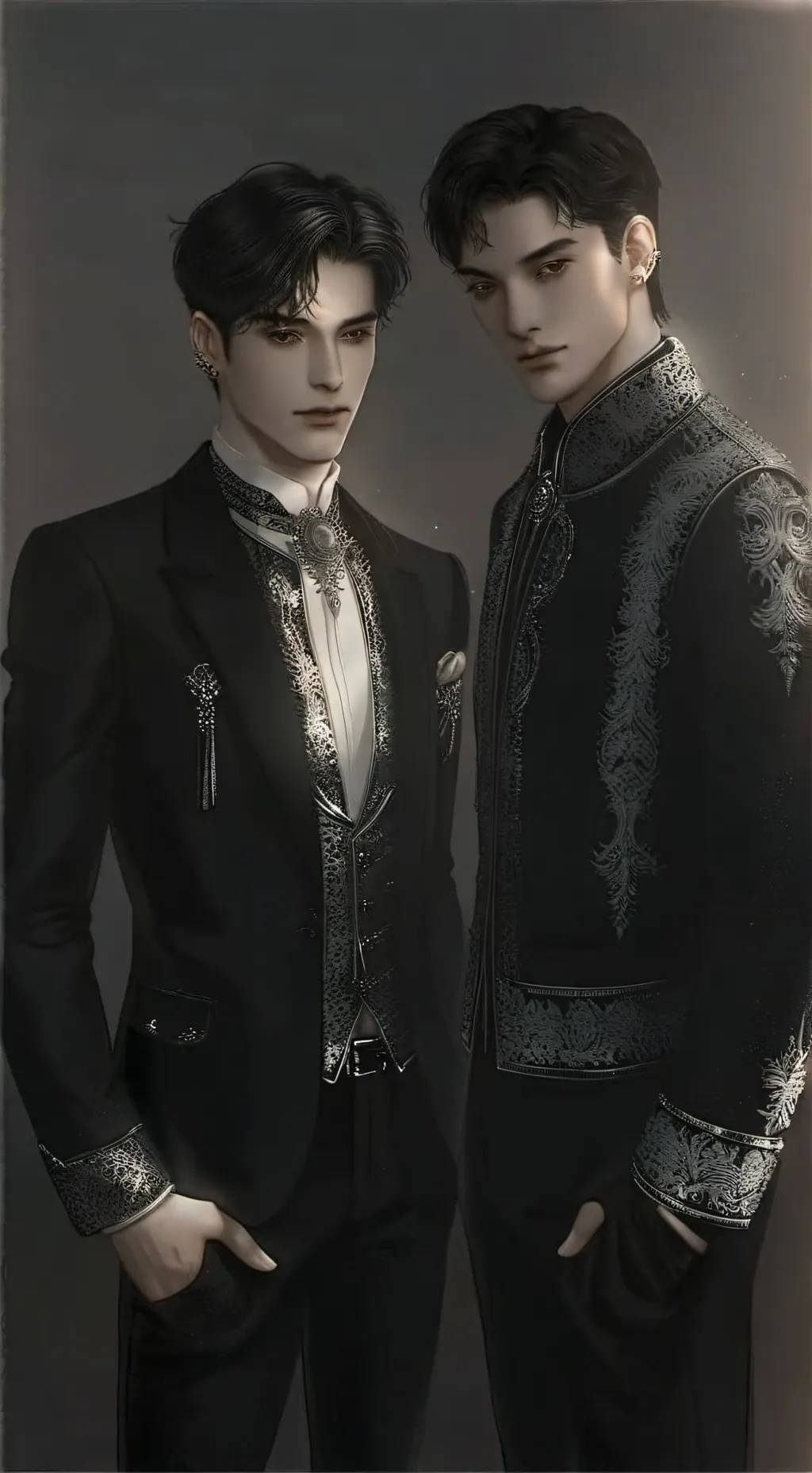 ai character: Leo and Max. background