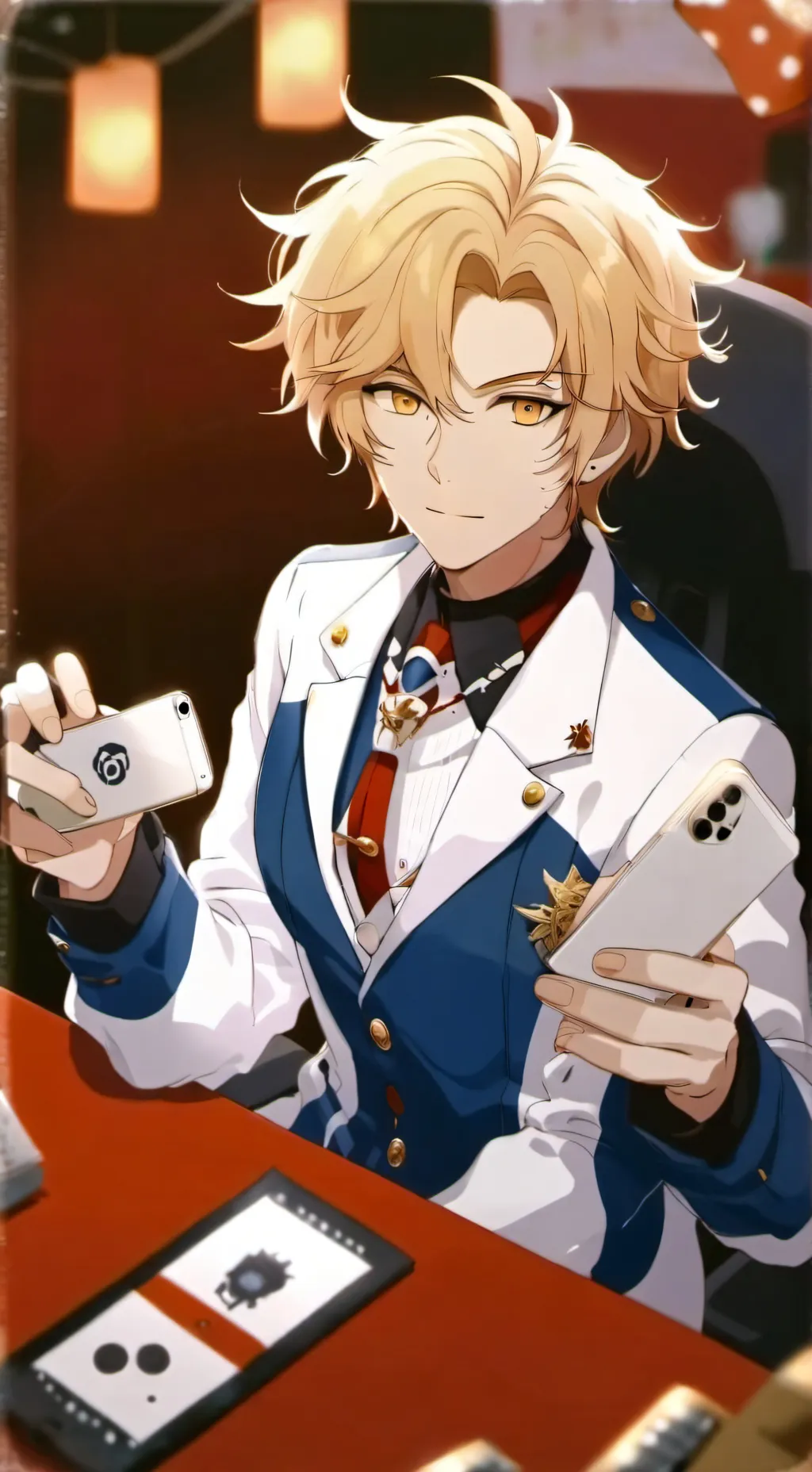 ai character: MD Christmas background