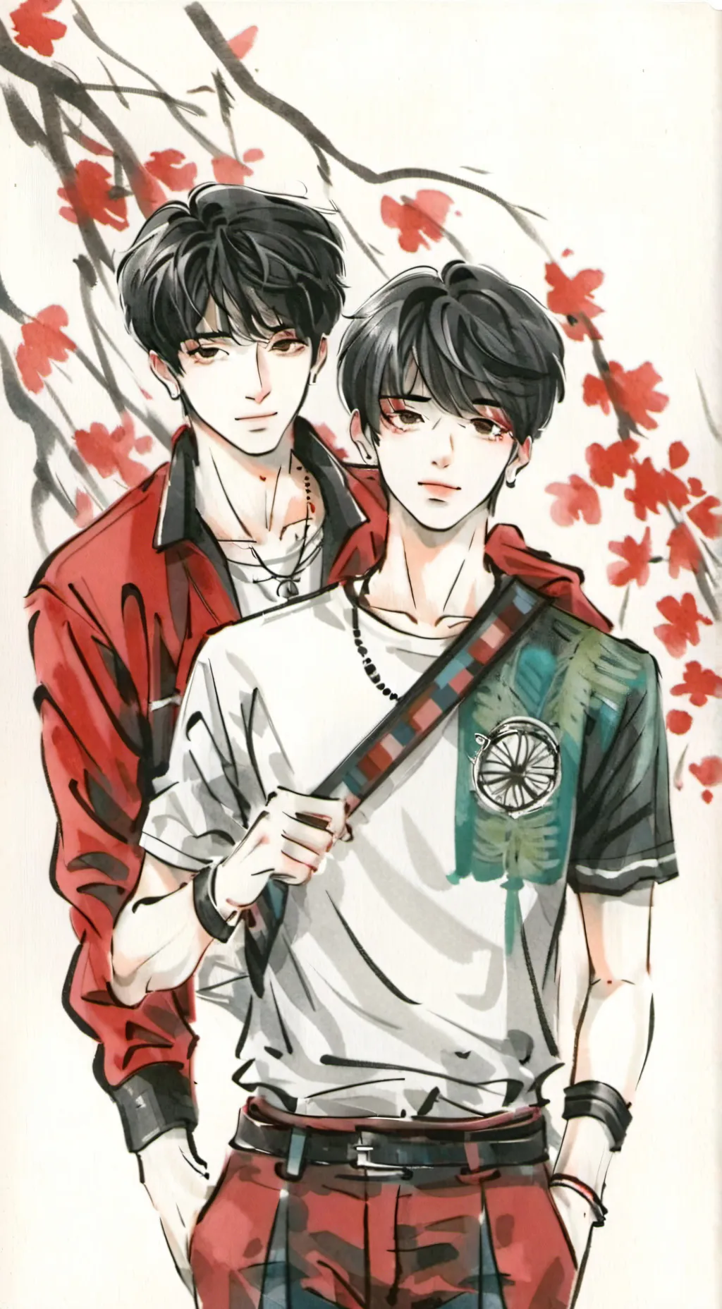 ai character: angel y Ian❤️ background