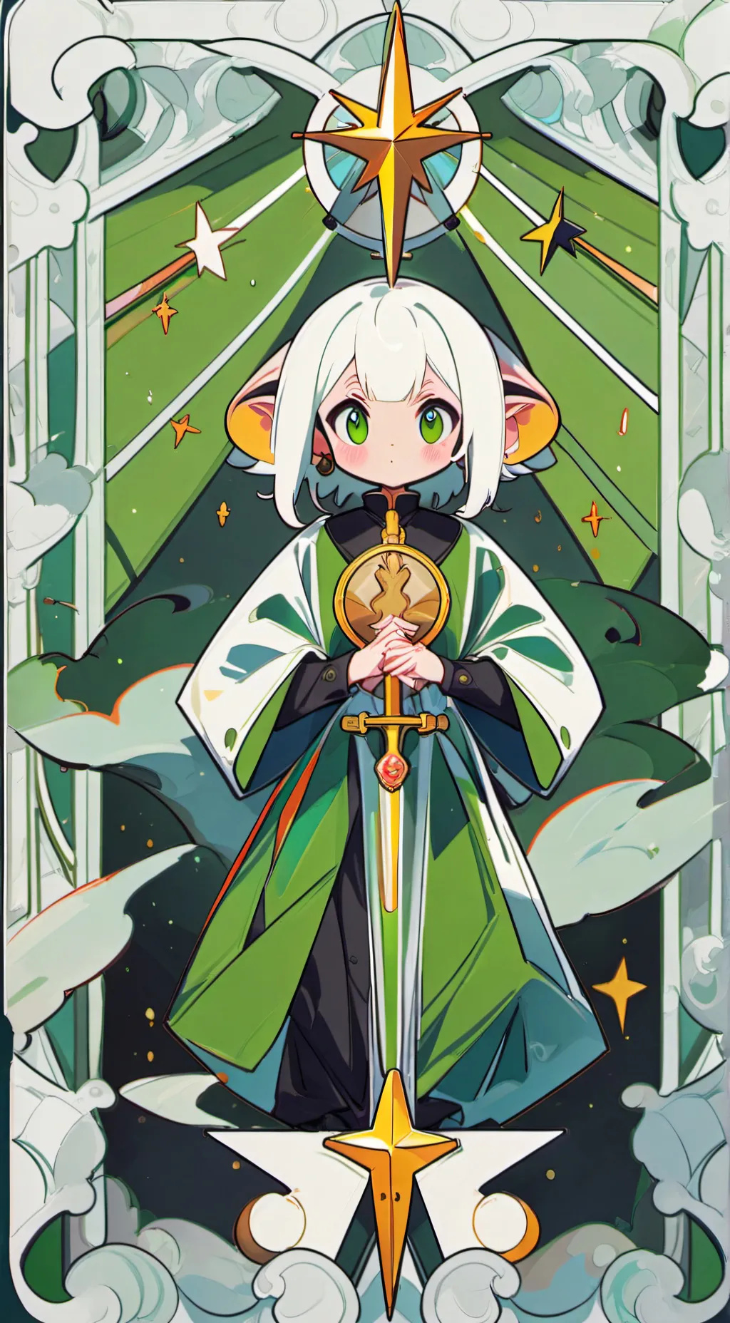 ai character: bunny vs monkey  background