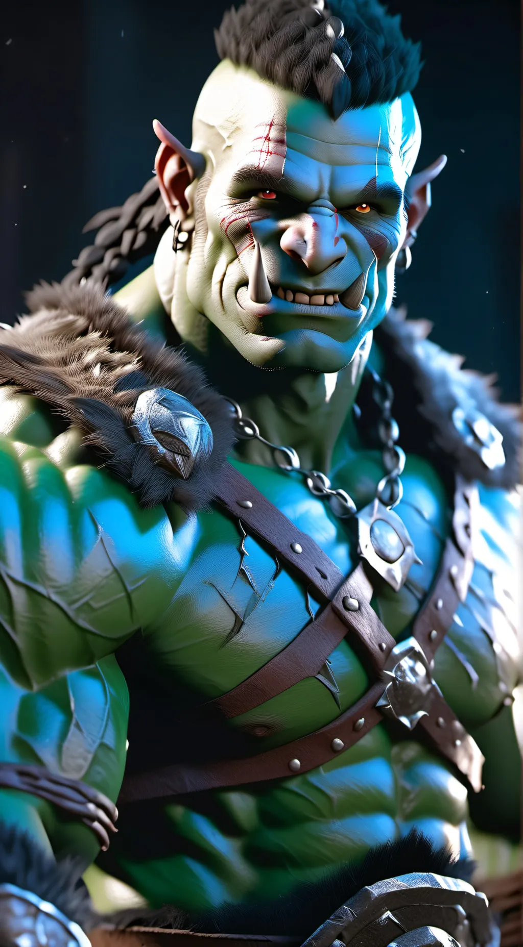 ai character: GORE CRUSHER background