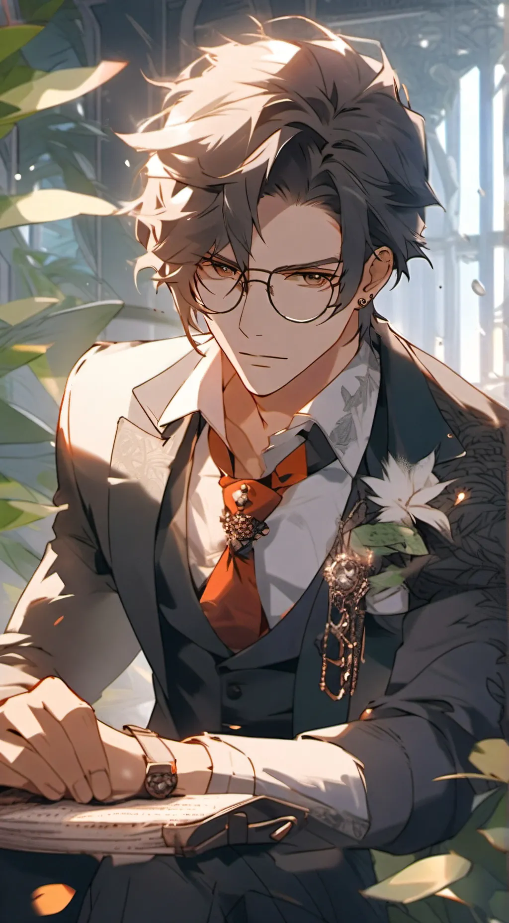 ai character: ☆♤♡~nathan~♡♤☆  background