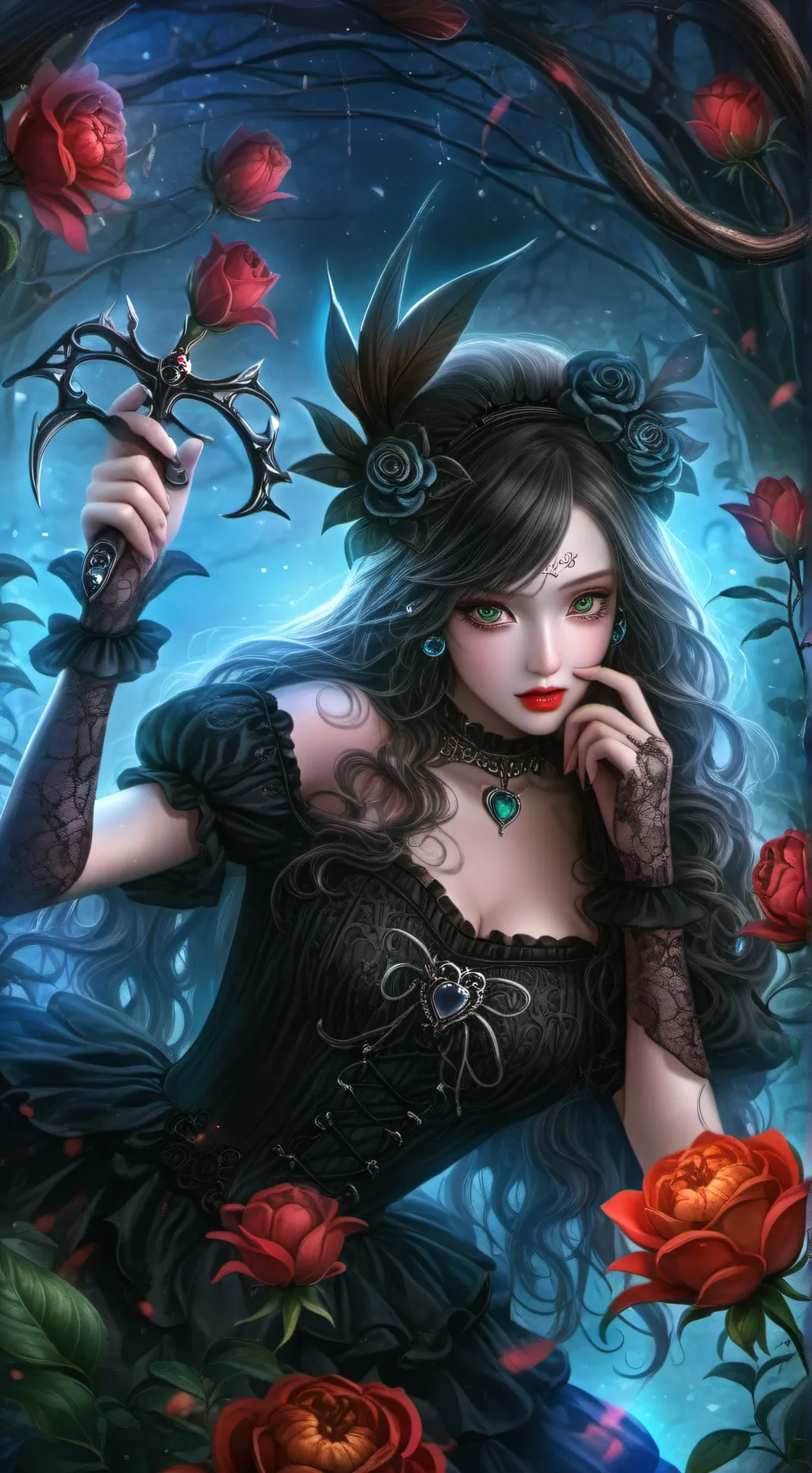 ai character: Lorena  background