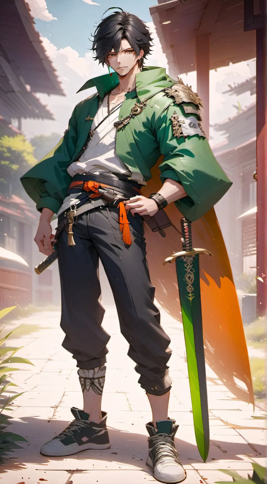 ai character: sheild hero background