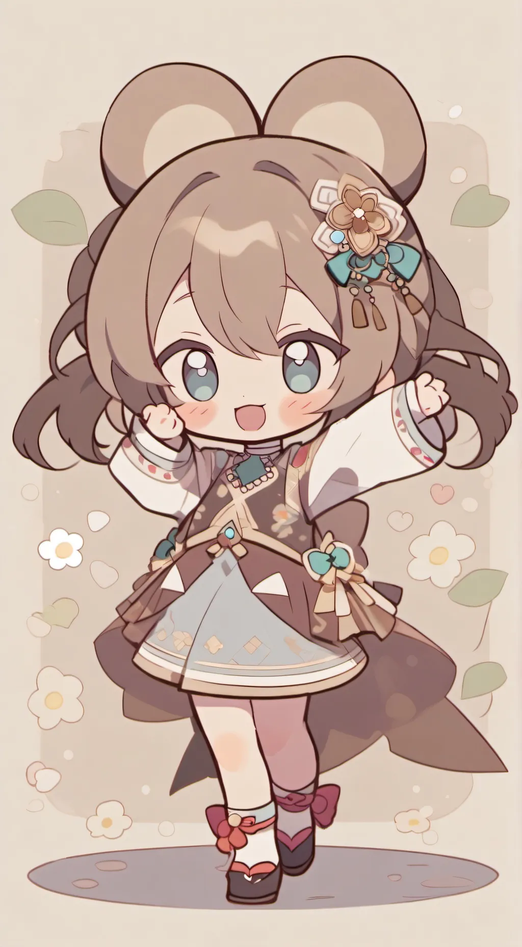 ai character: dang mami meme background