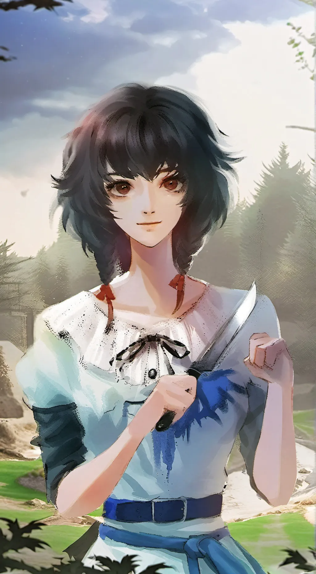 ai character: amy the bean background