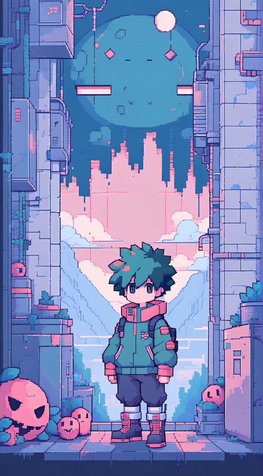 ai character: deku background