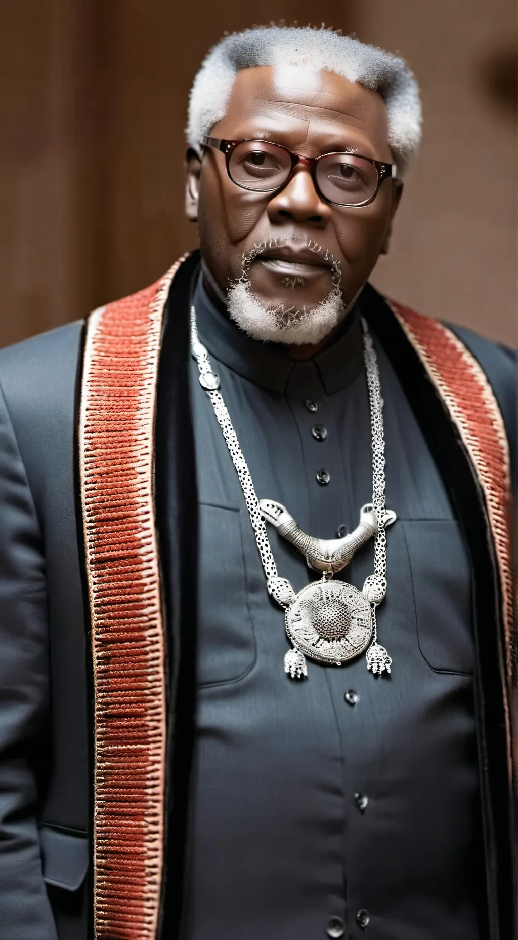 ai character: john kani  background