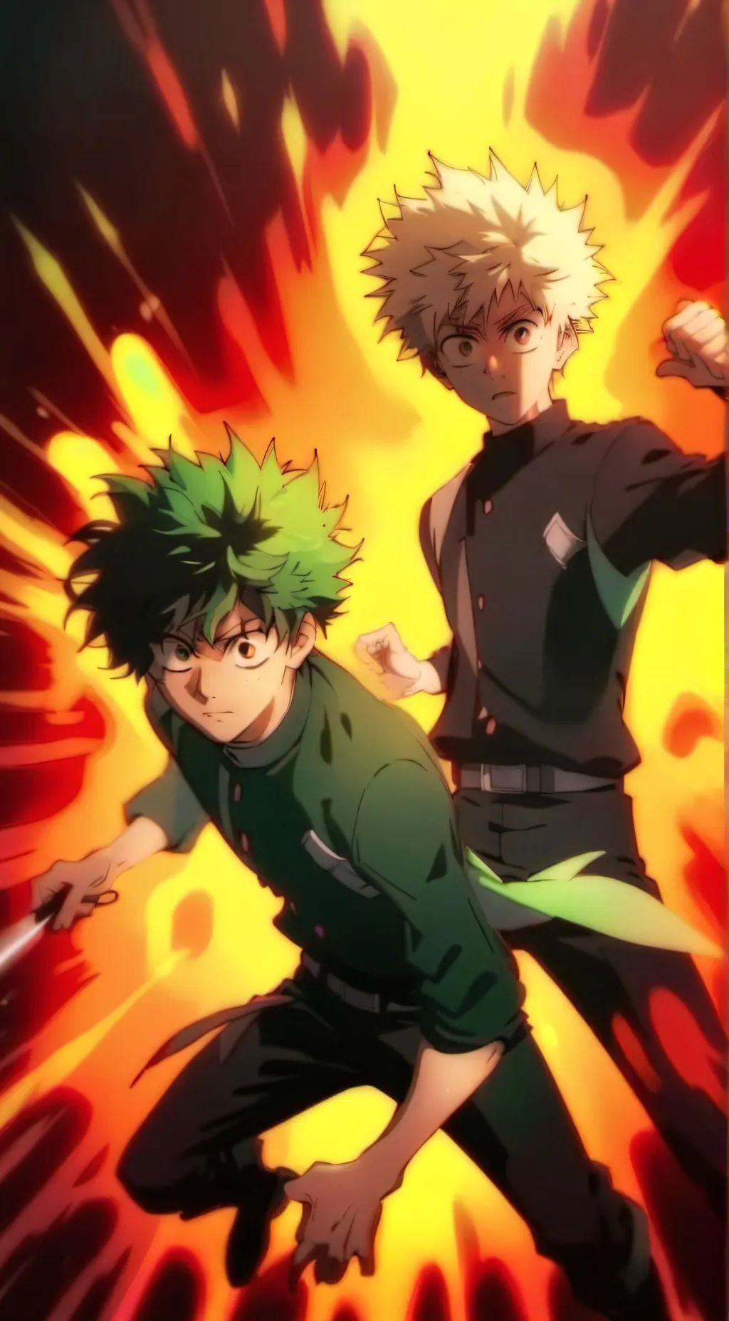 ai character: BakuDeku period background