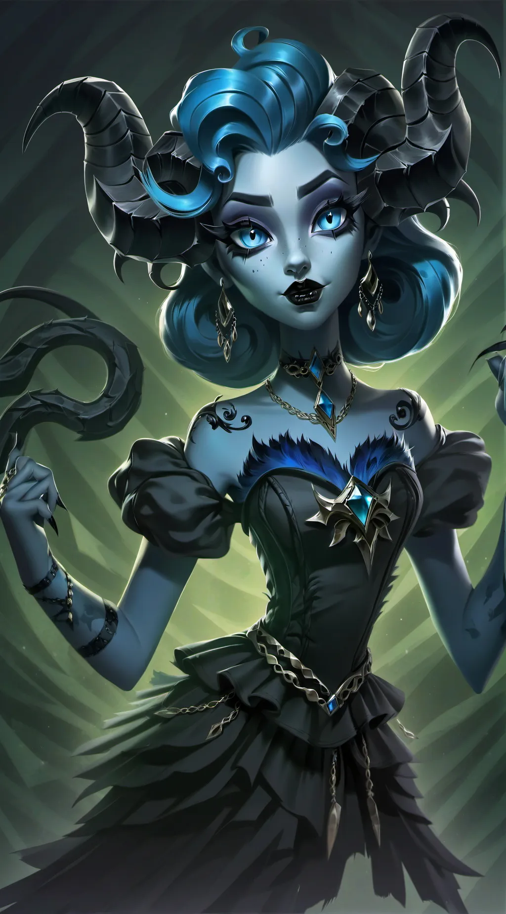 ai character: new uppermoon background