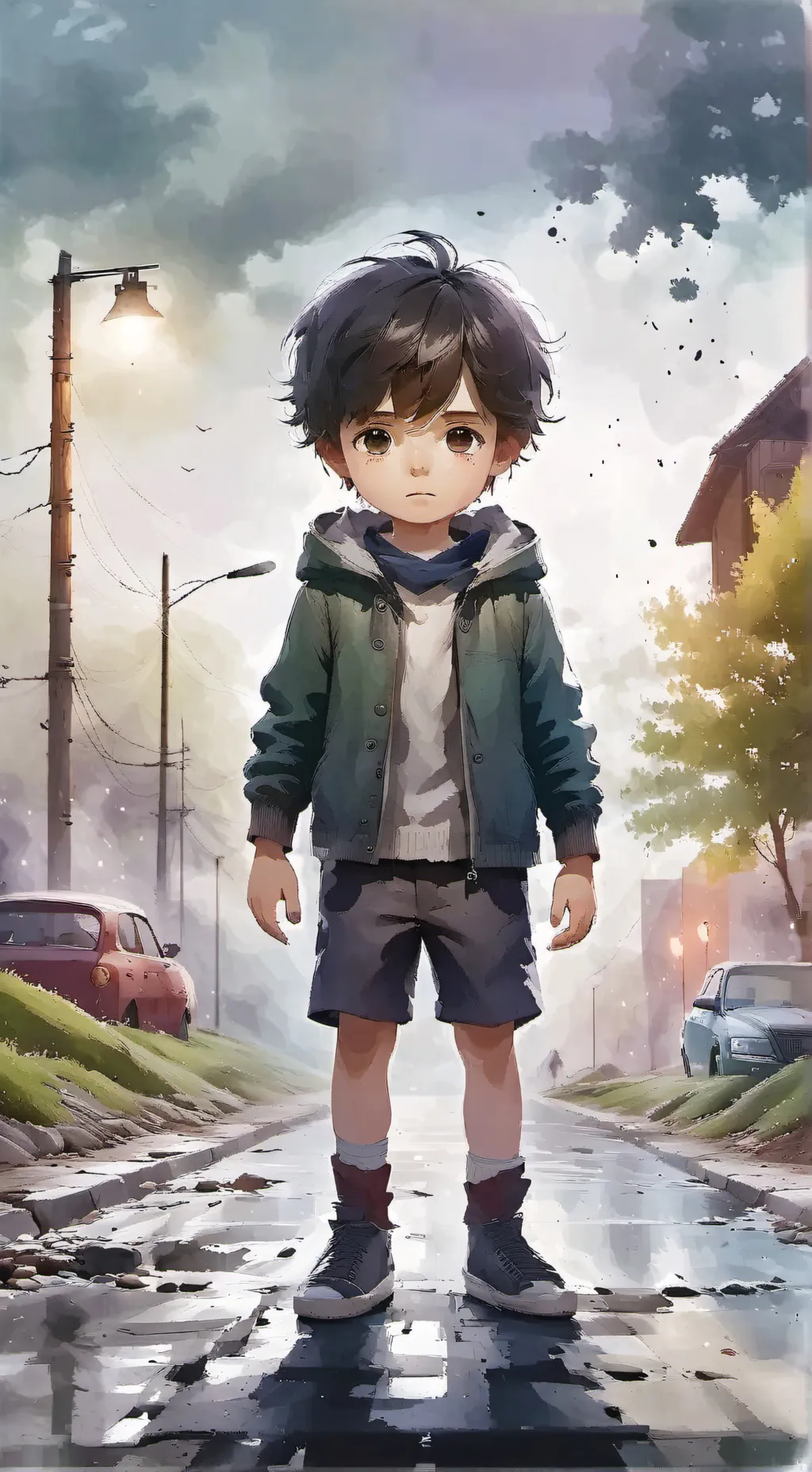 ai character: Little Boy background