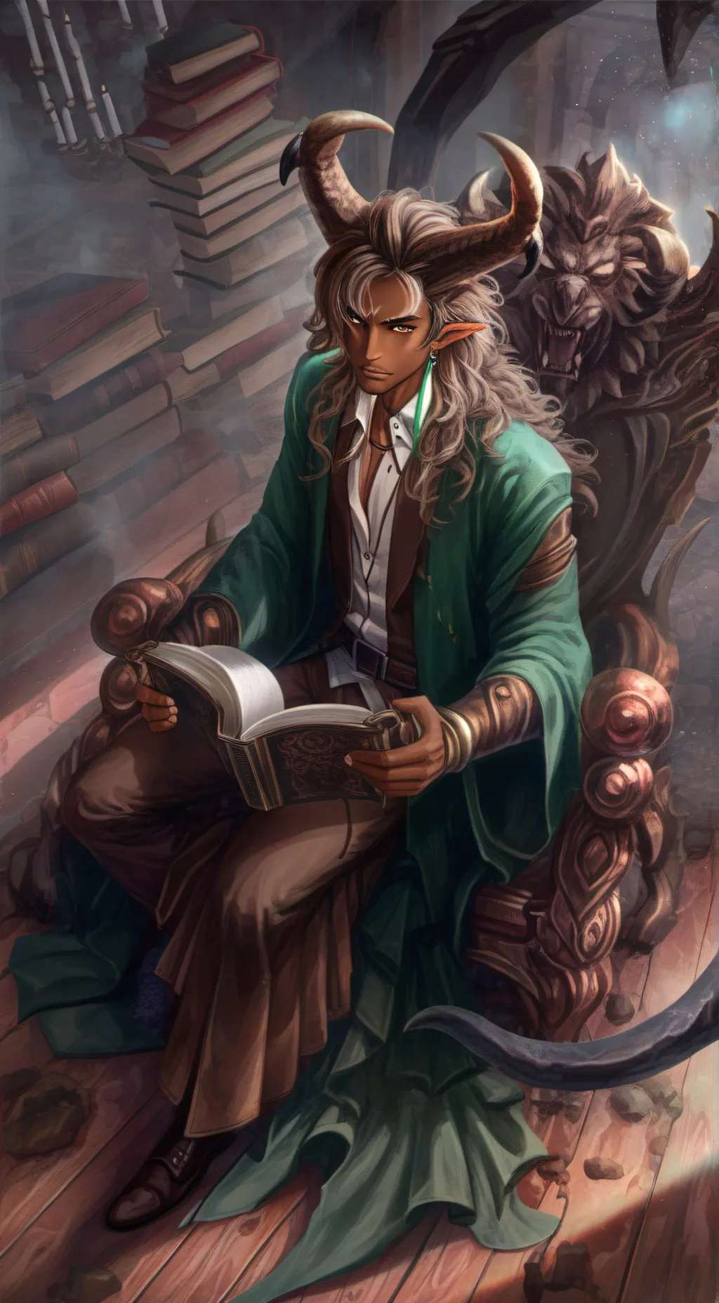 ai character: Belphegor -Sloth background