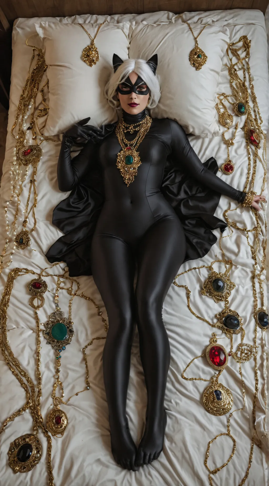 ai character: Black Cat Hoarding background