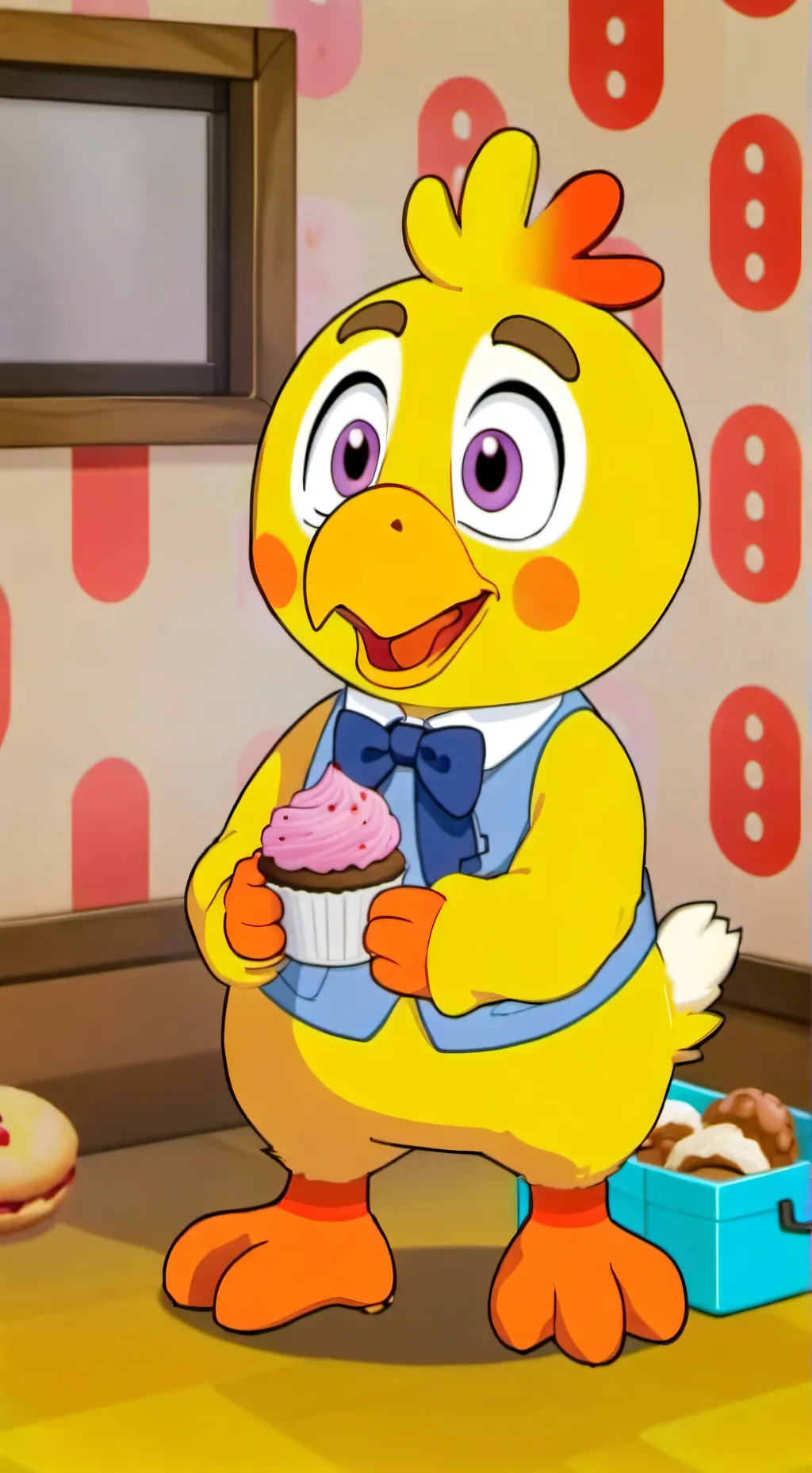 ai character: Fnaf 1  background