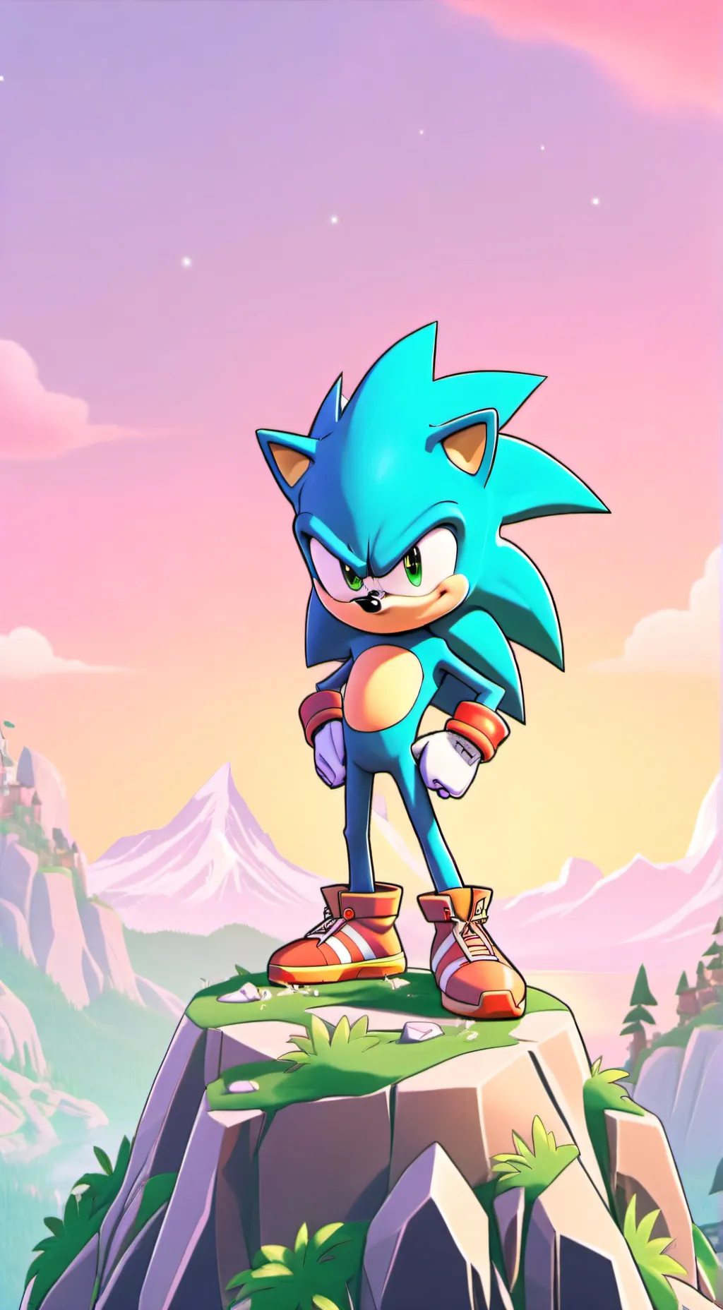 ai character: Sonic hates you! background