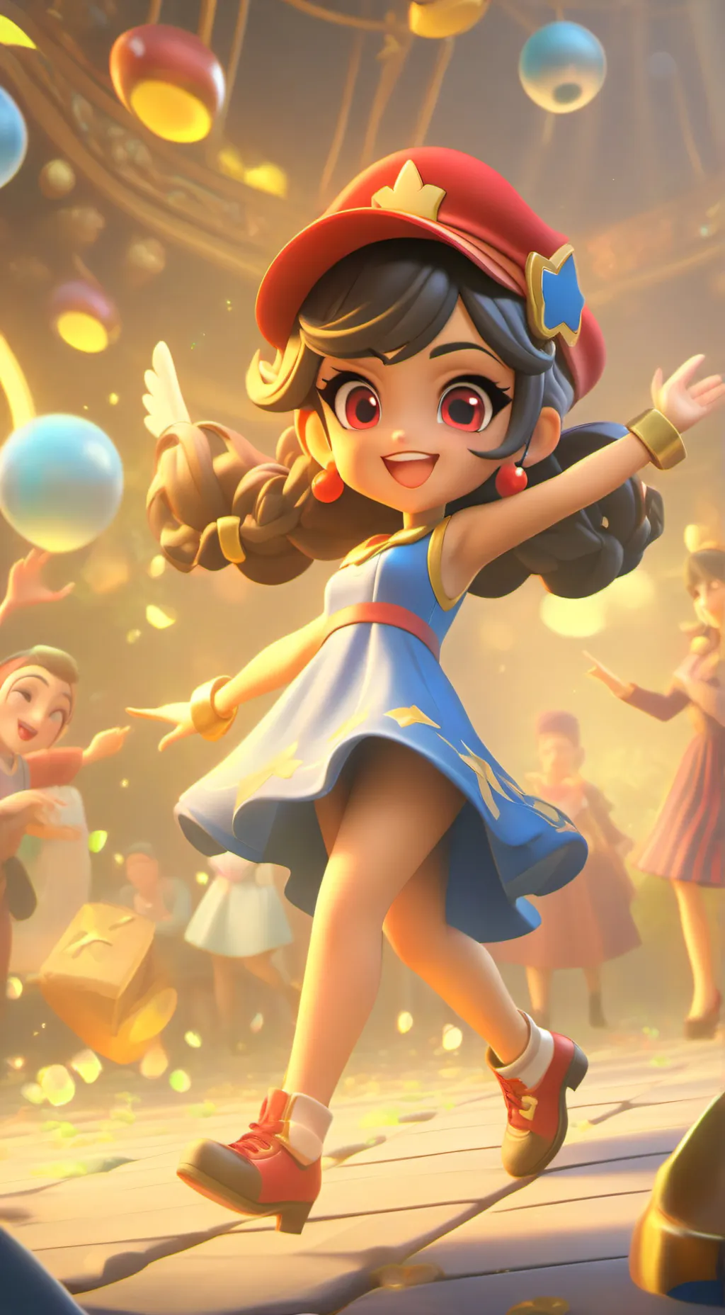 ai character: pick me girl  background