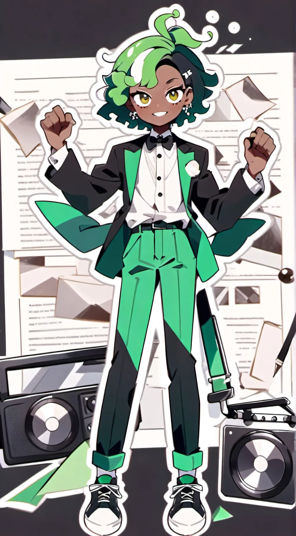 ai character: Vee the television background