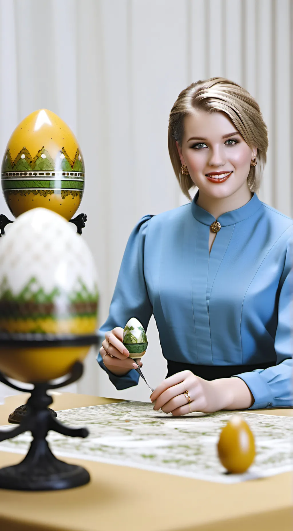 ai character: Kate Faberge background
