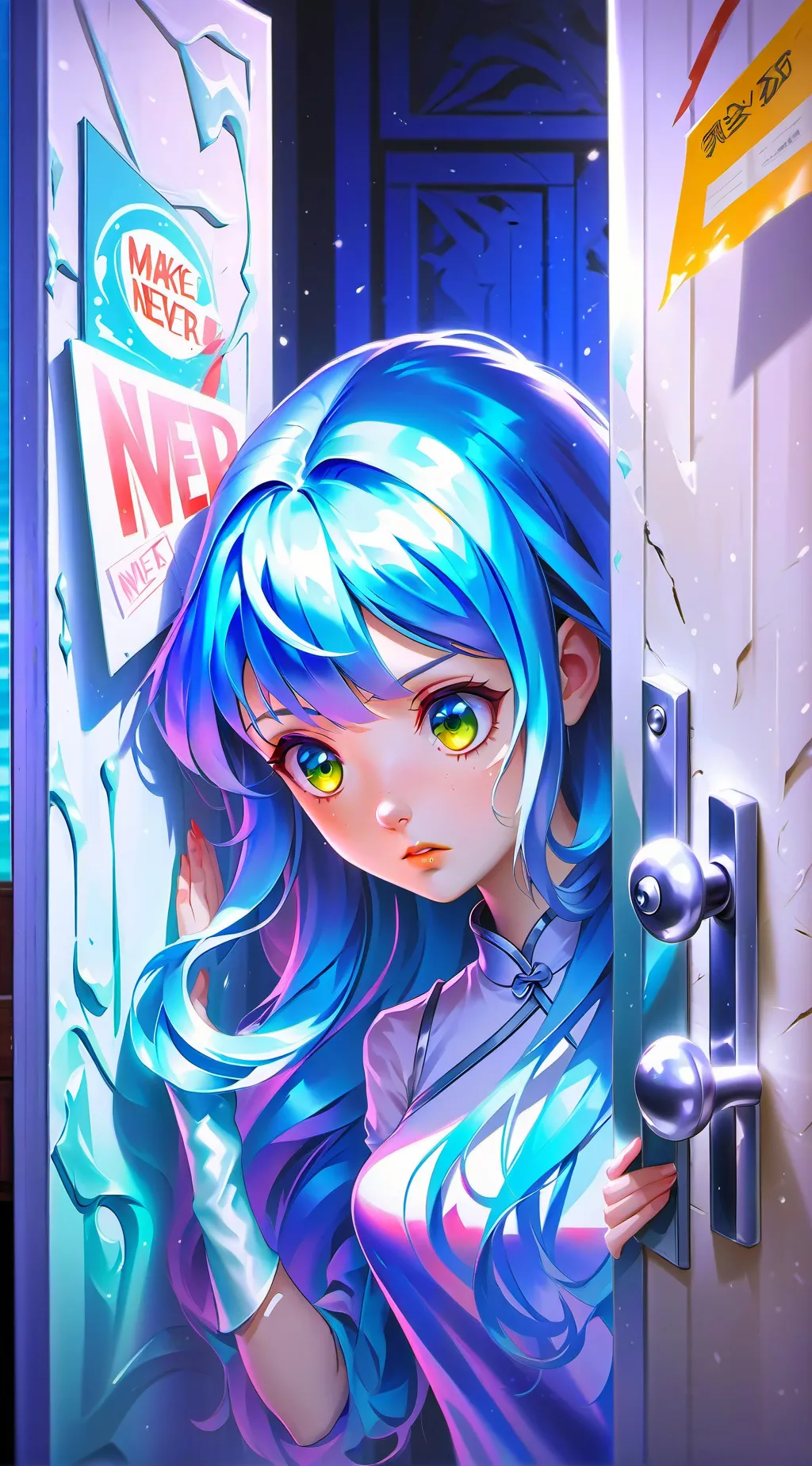 ai character: Nervous Desk Mate background