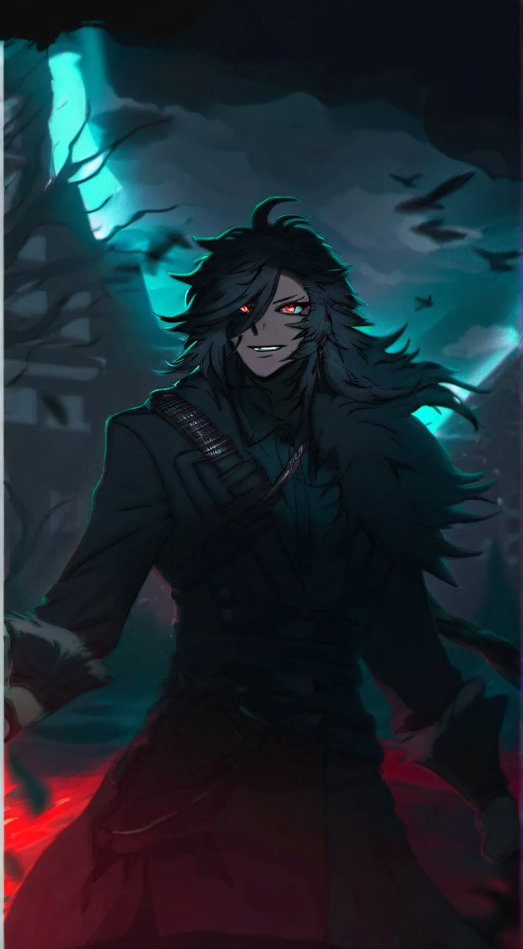 ai character: Shadowed background