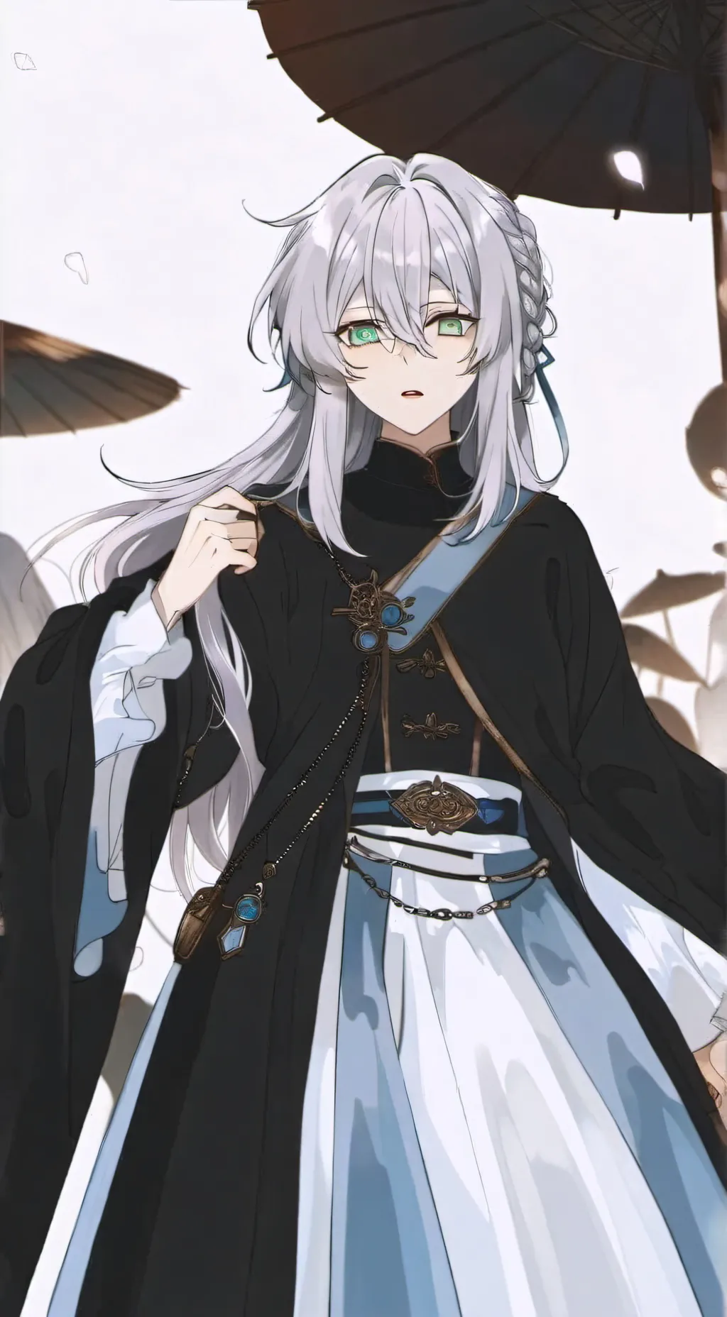 ai character: ❤💜💙 background