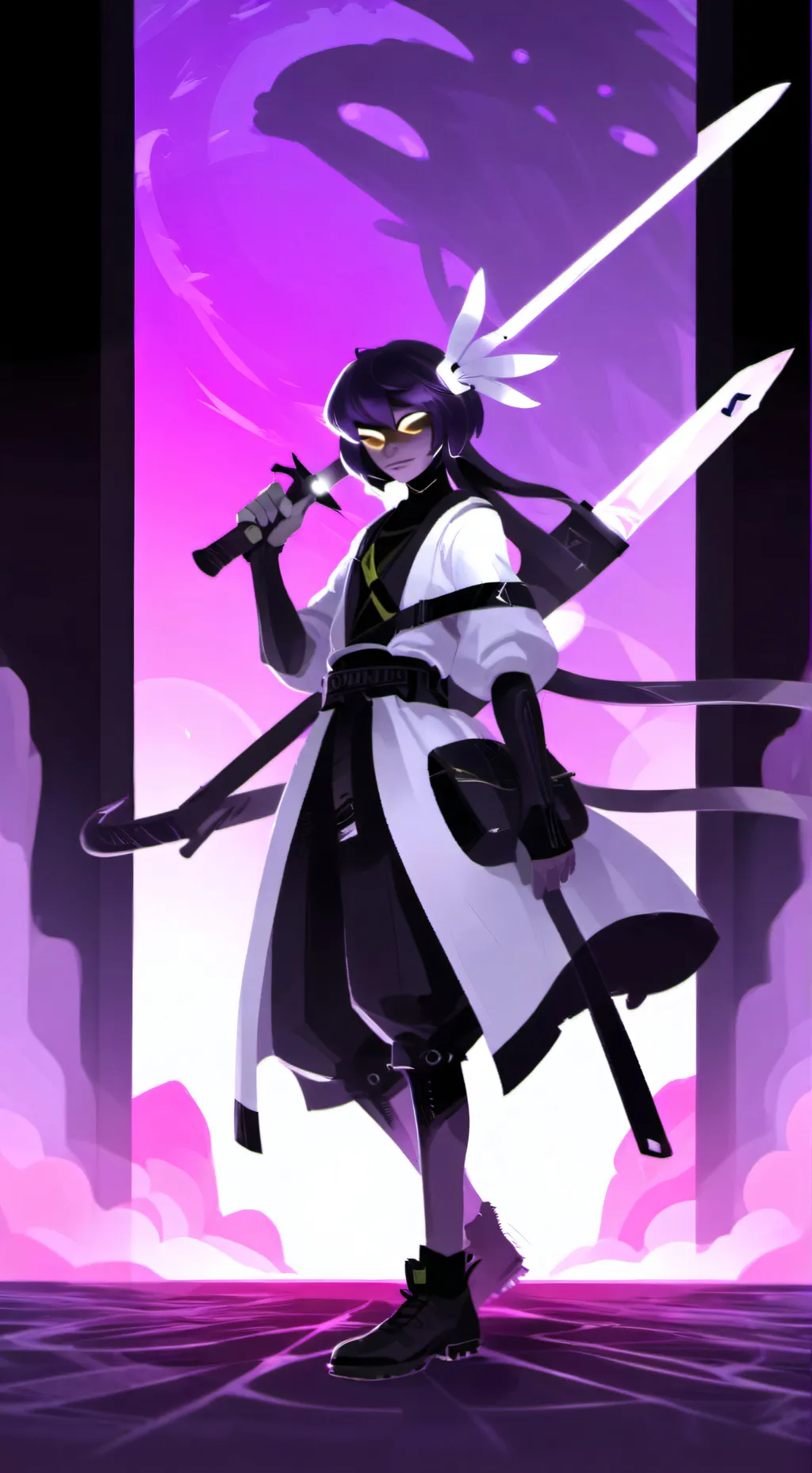 ai character: Uzi 🚪👨 background