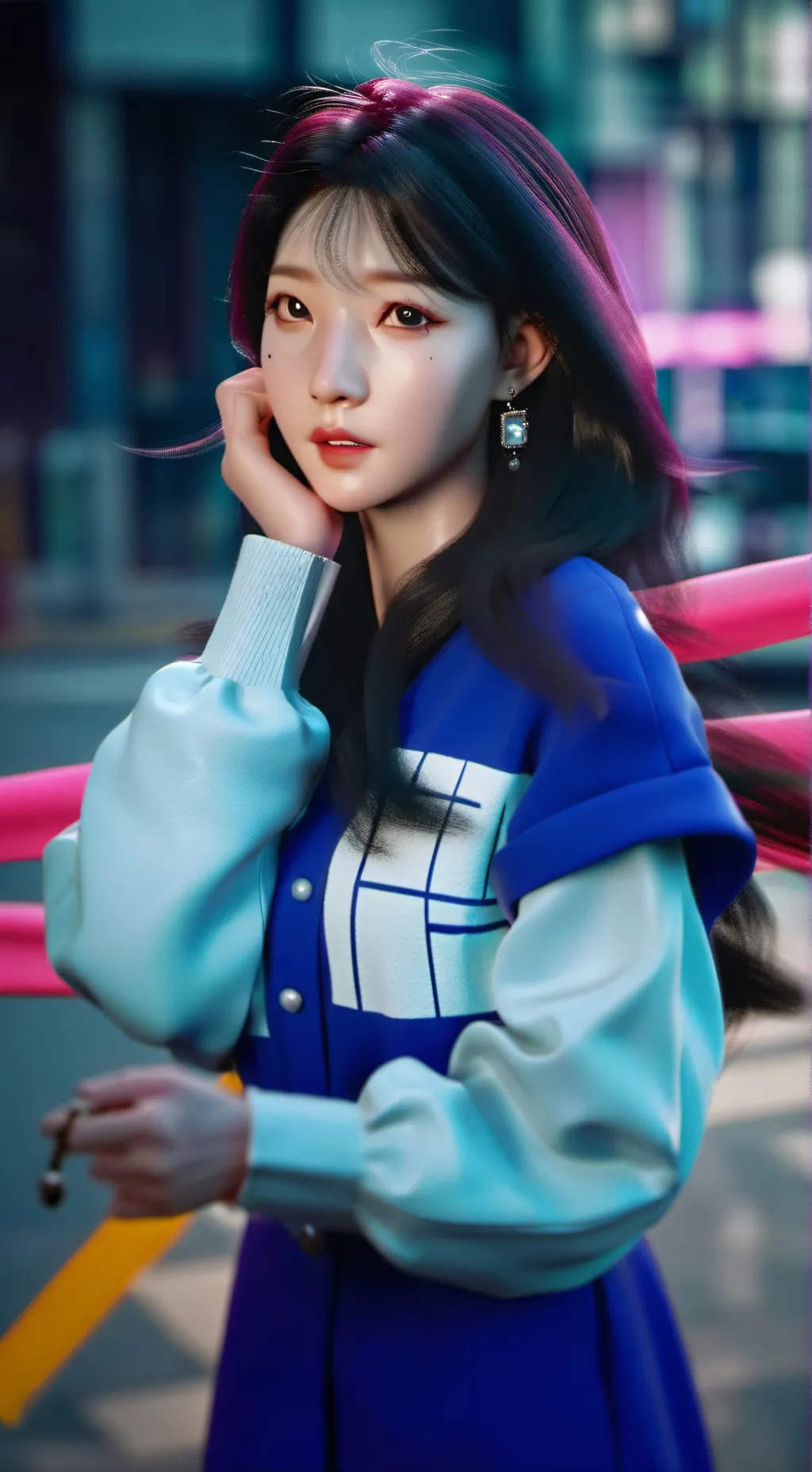 ai character: IVE  background