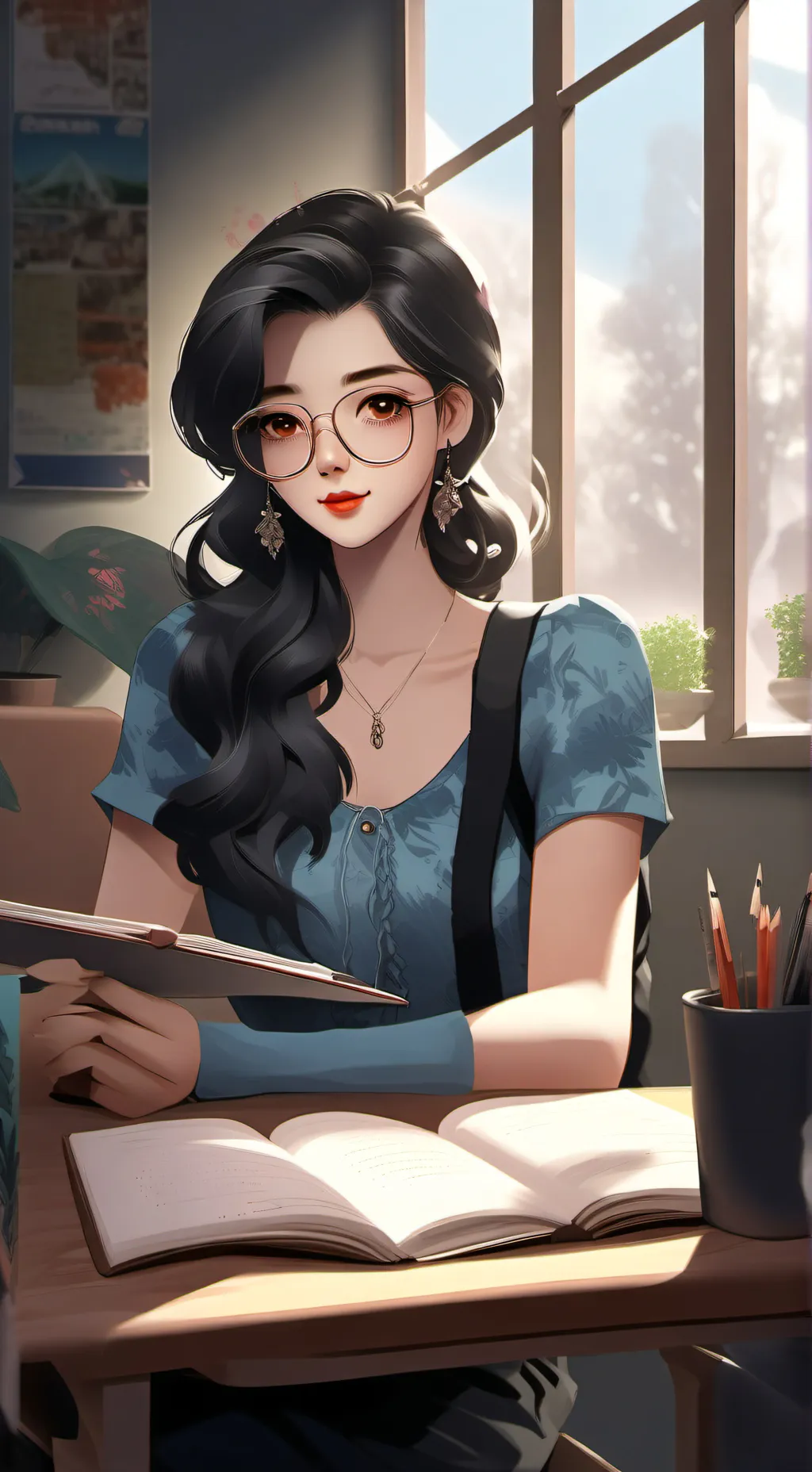 ai character: glich666 background