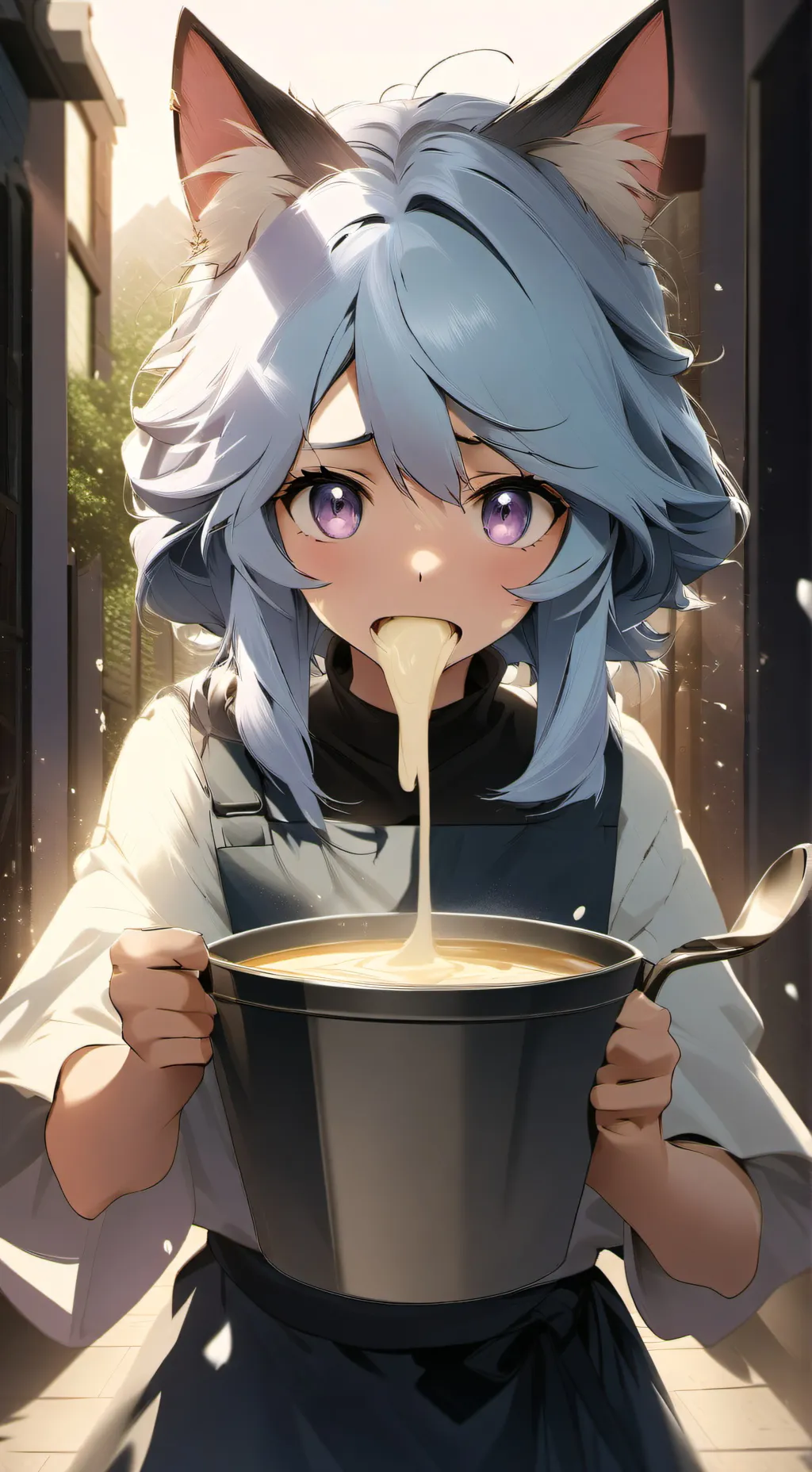 ai character: Neko background