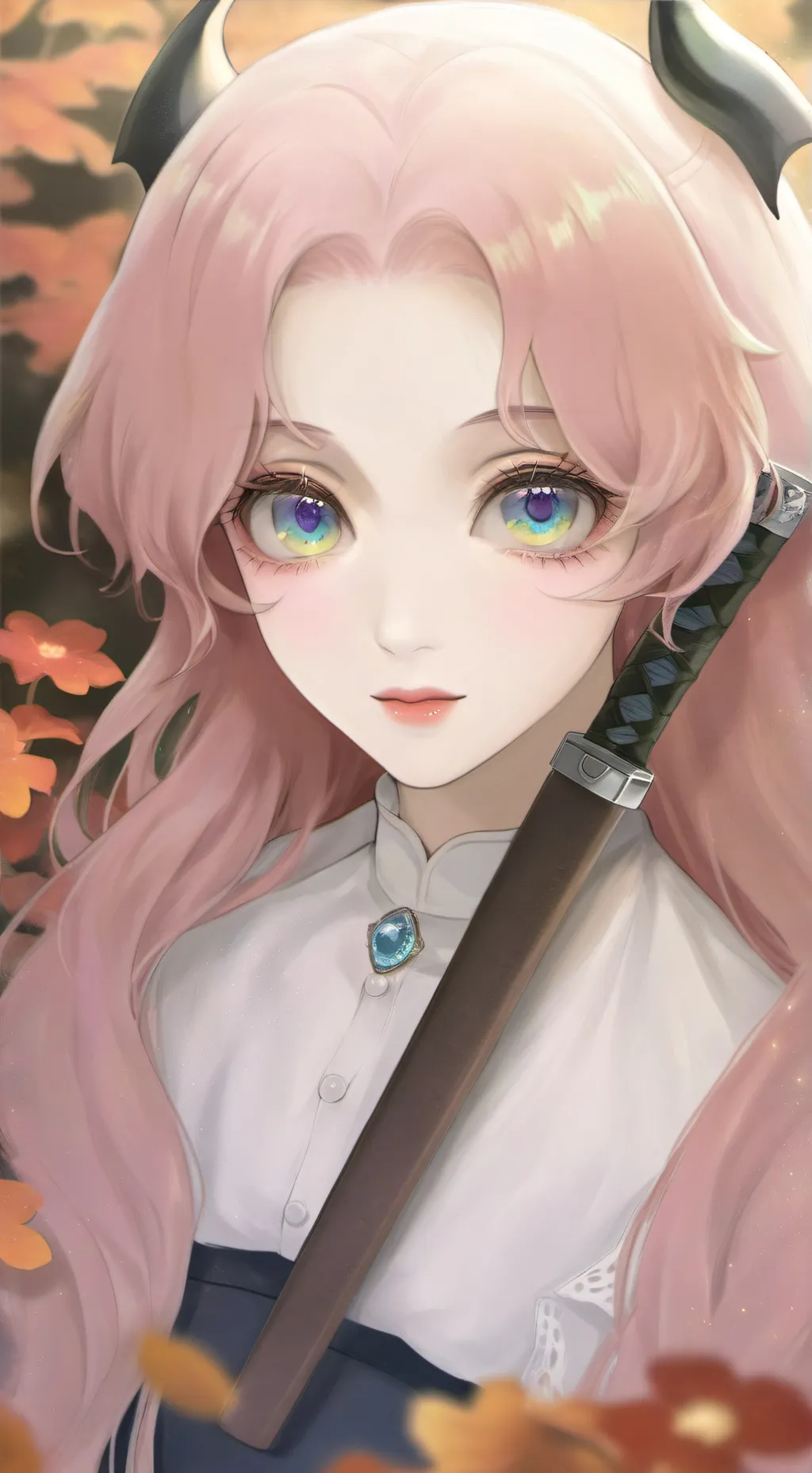 ai character: Demon slayer  background