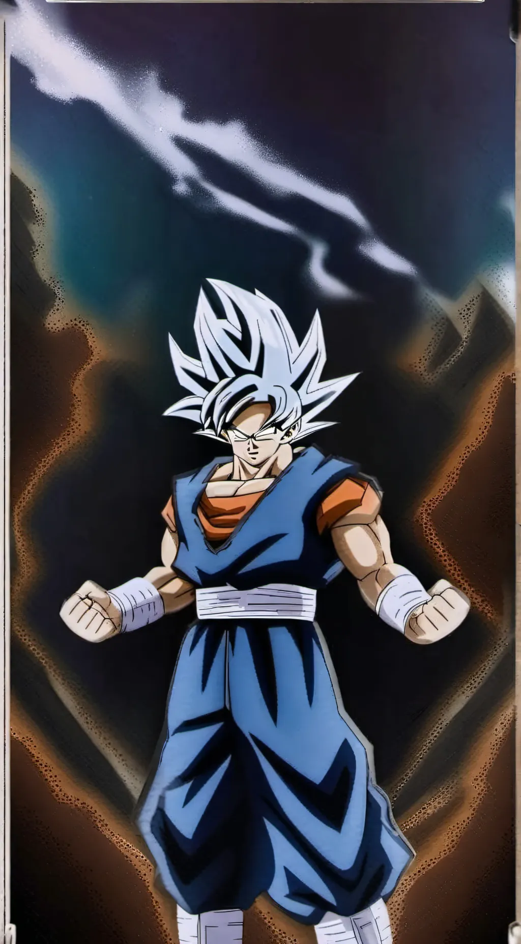 ai character: GOKU MUI background