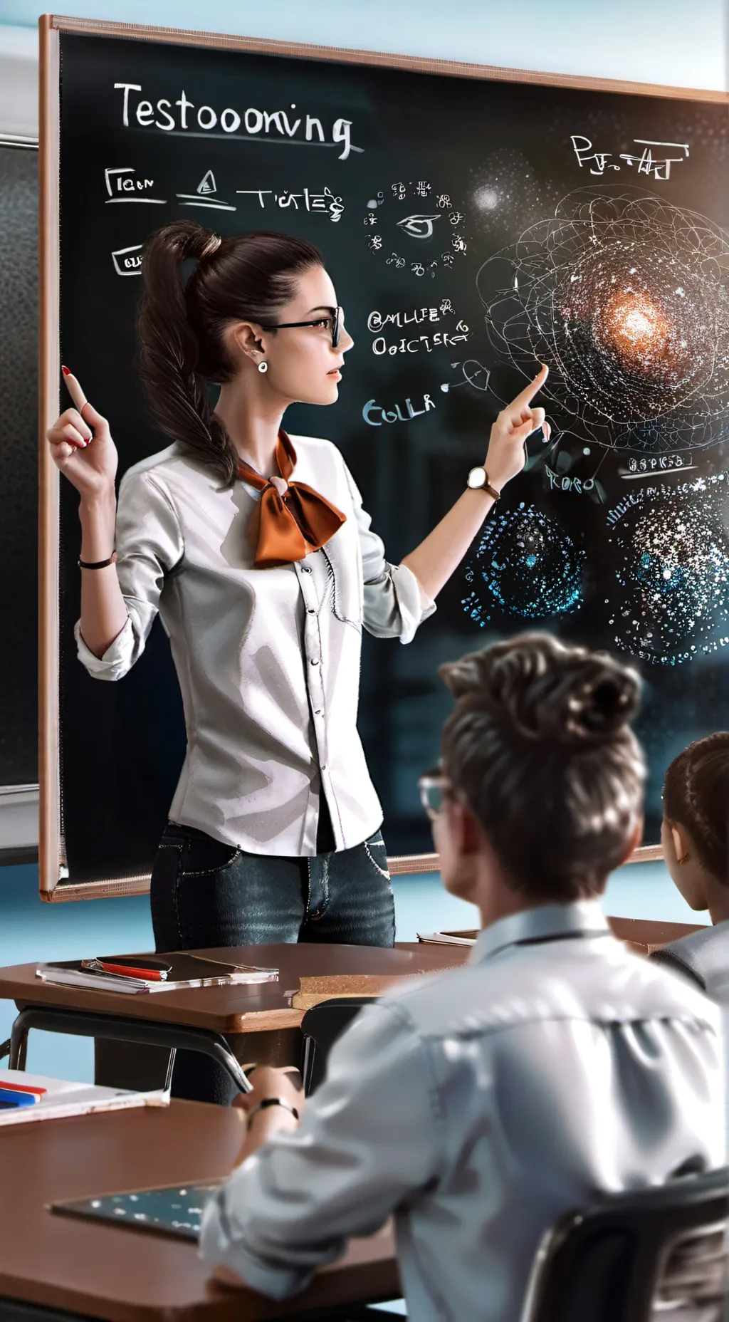 ai character: Miss.Clark  background
