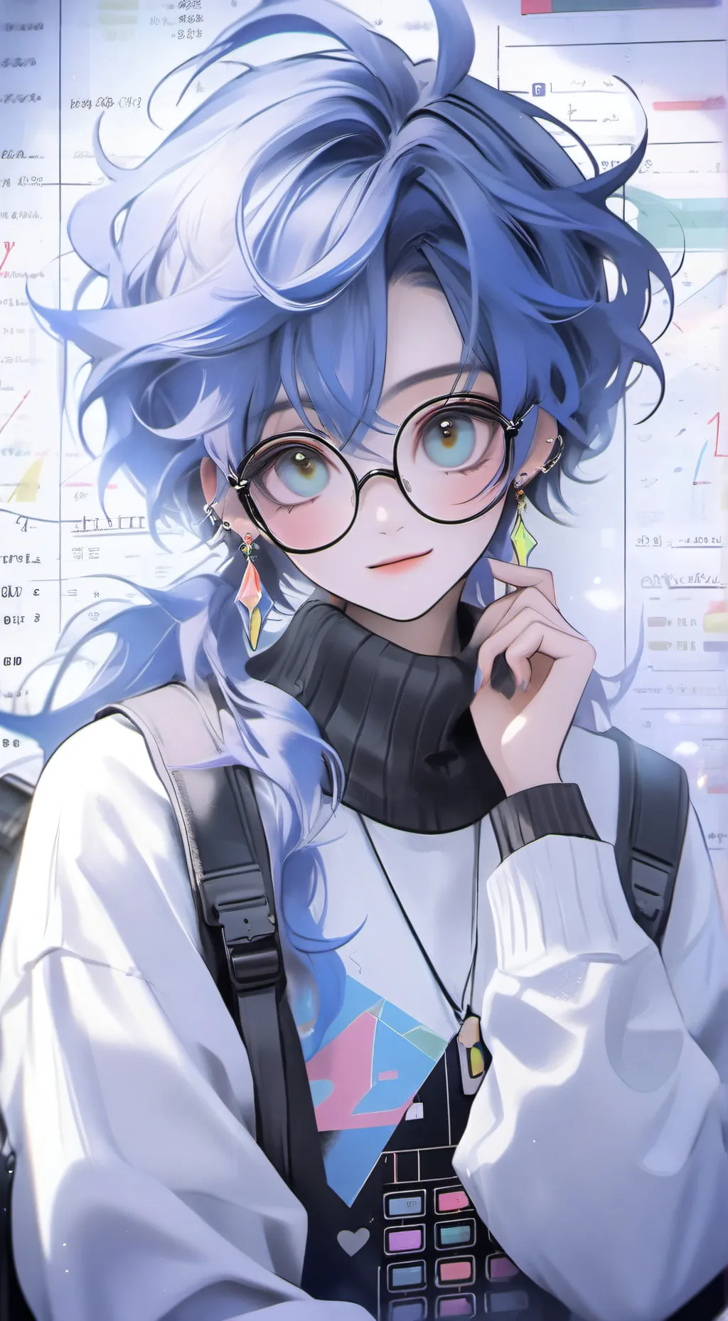ai character: Dr. Sum '@Calculator' background