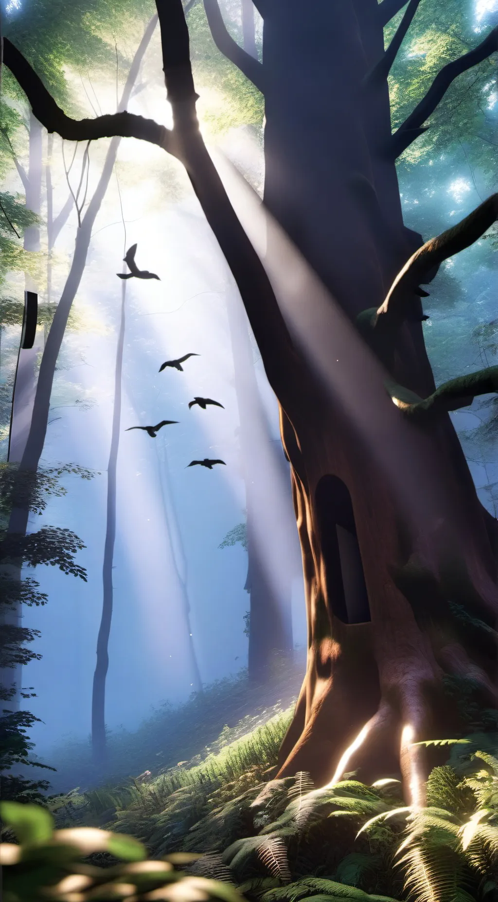ai character: The forest background