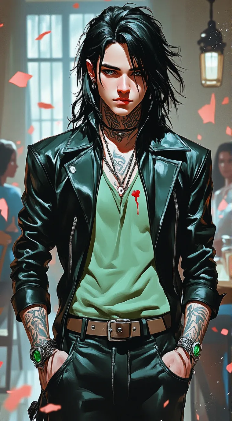 ai character: Cole Black background