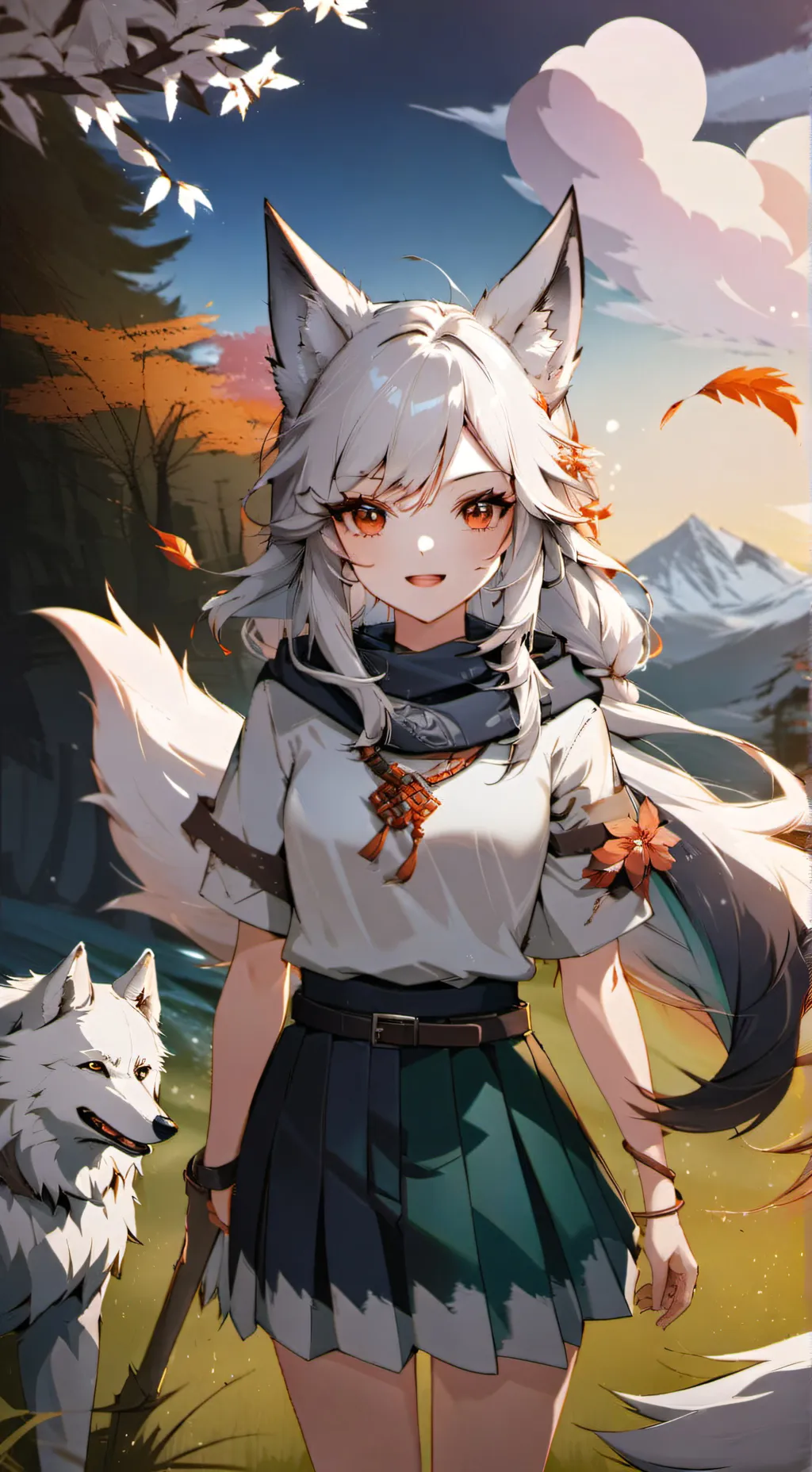 ai character: The wolf background