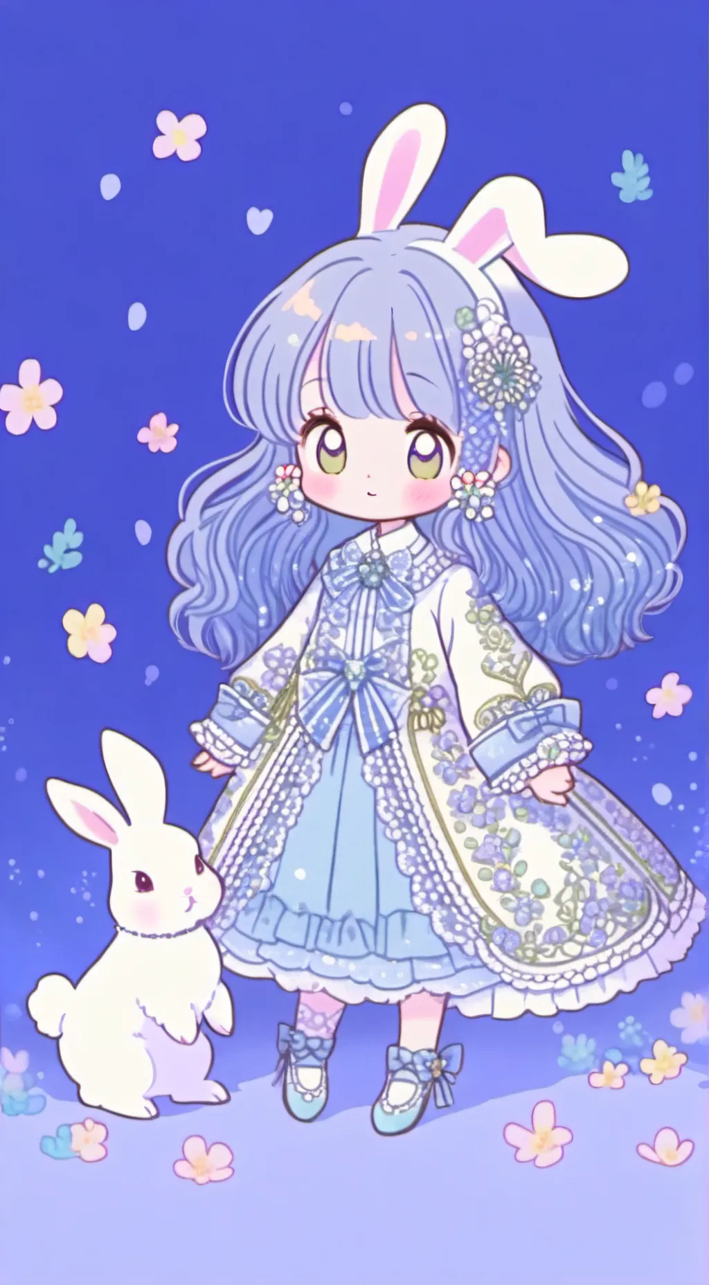 ai character: Pet Bunny Fluffy★ background