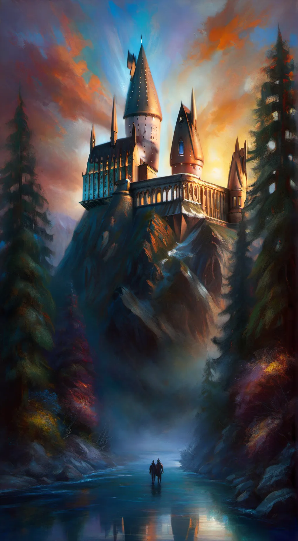 ai character: Y/n+Golden Trio  background