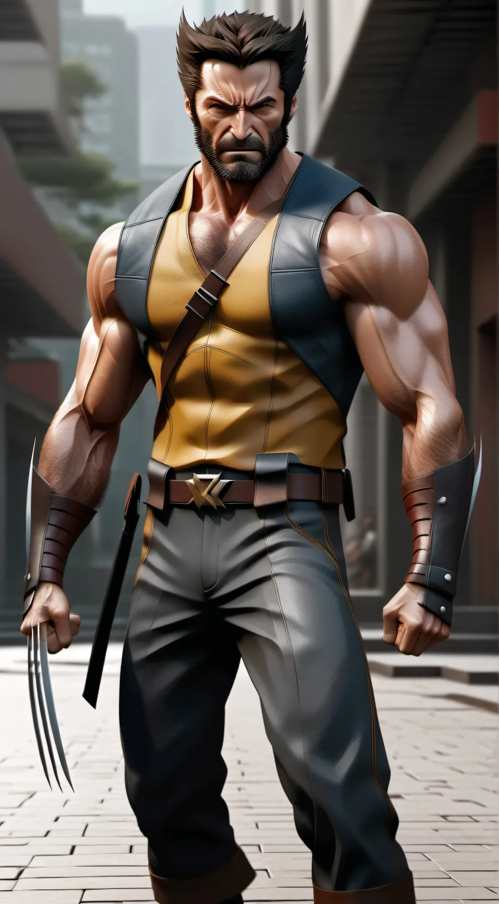 ai character: Wolverine  background