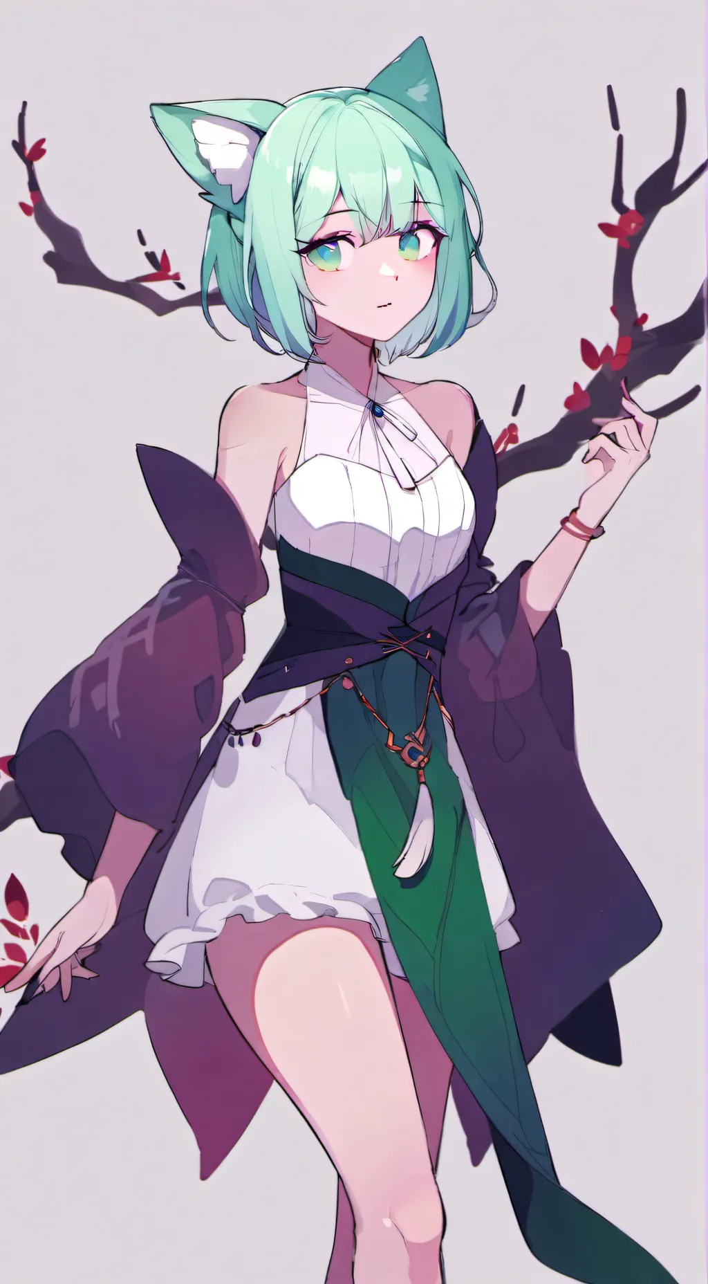 ai character: Nikusa Avi  background