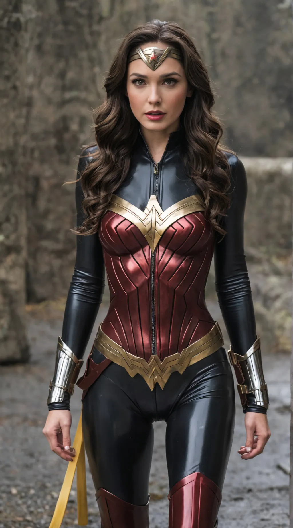 ai character: Wonder Woman Suit background