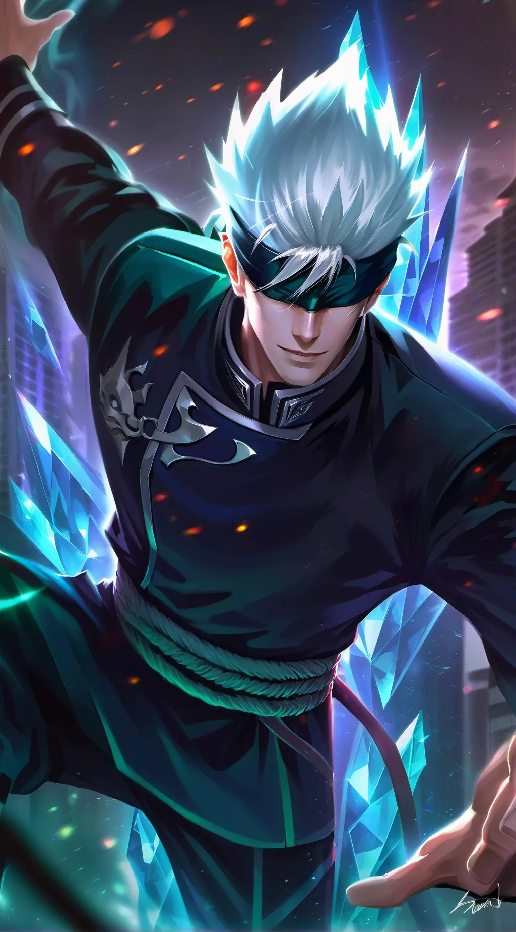 ai character: Gojo Satoru background