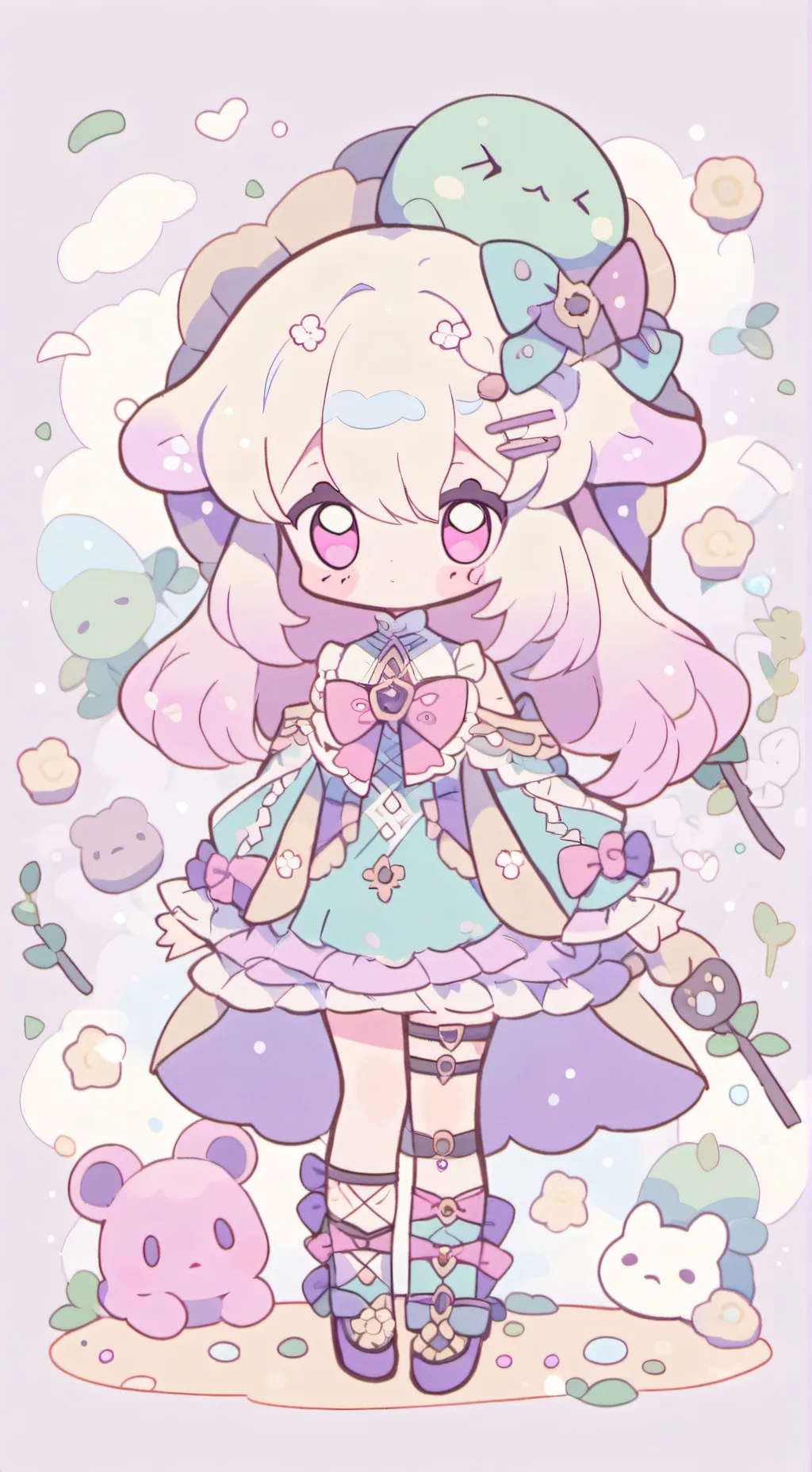 ai character: creatures background