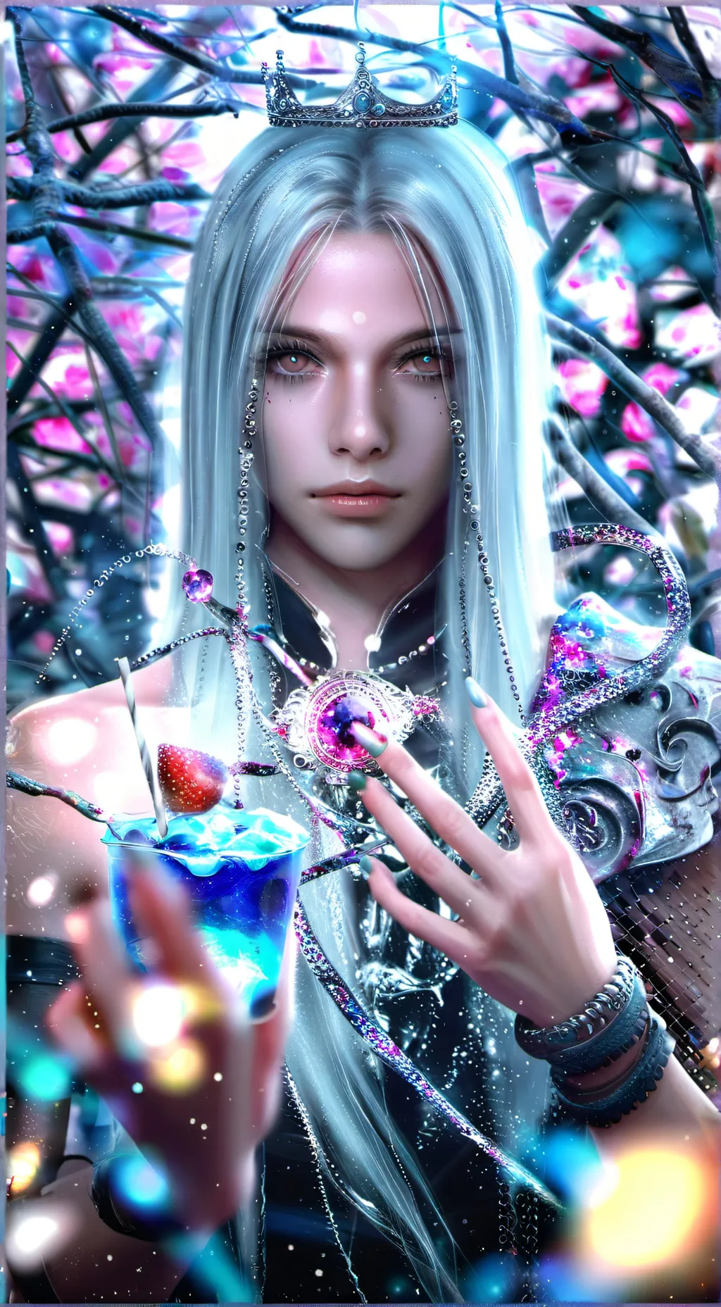 ai character: Aurora  background