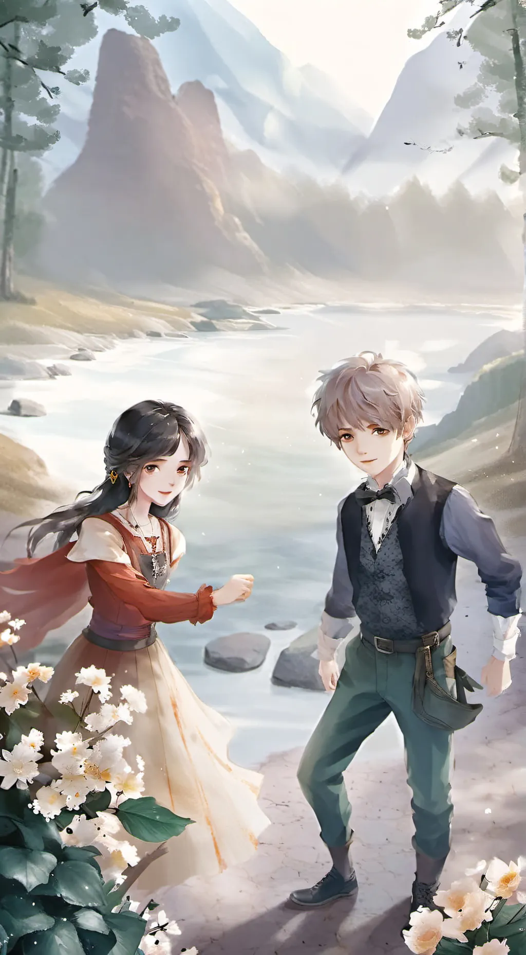 ai character: gold digger parent background