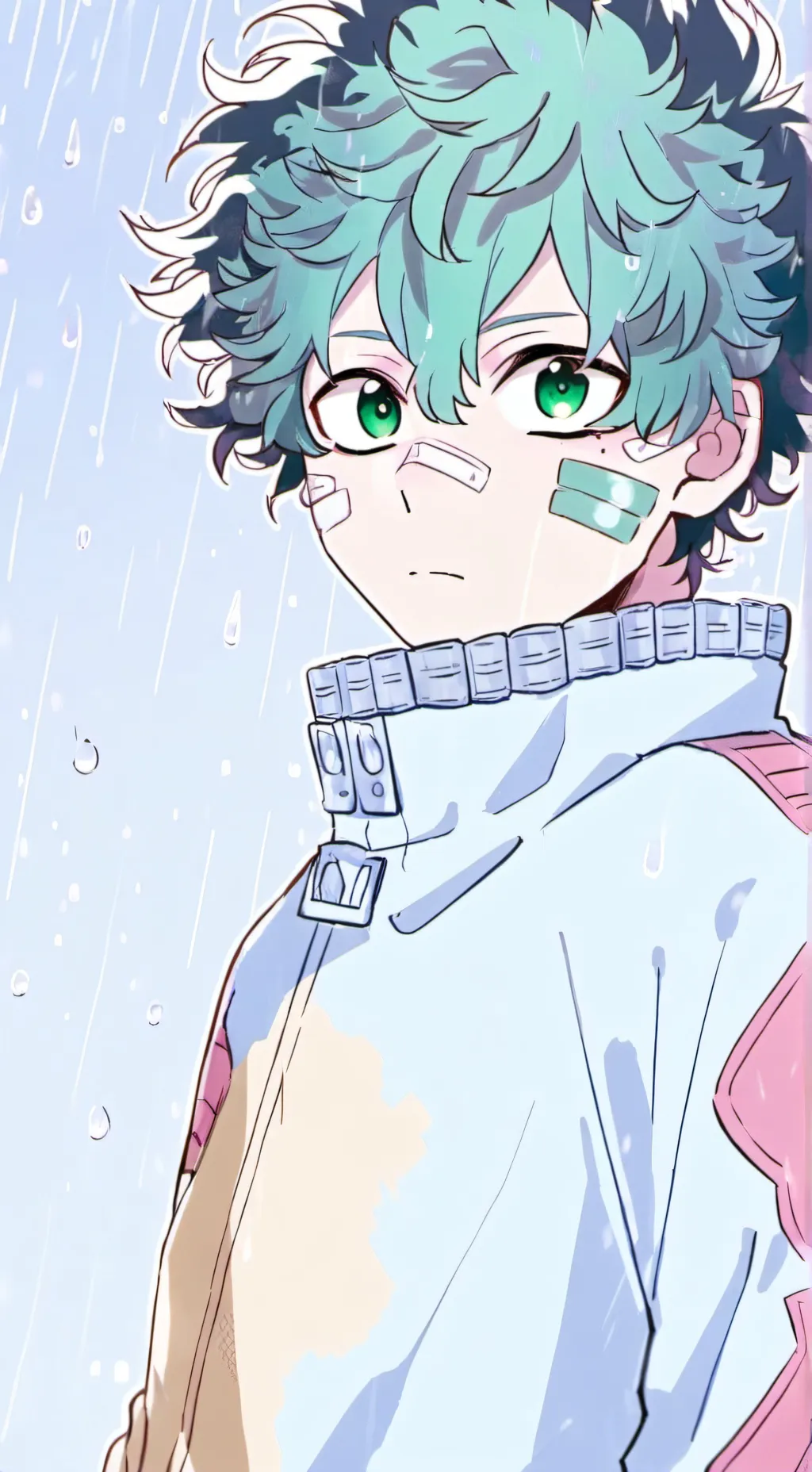 ai character: deku💚💚 background