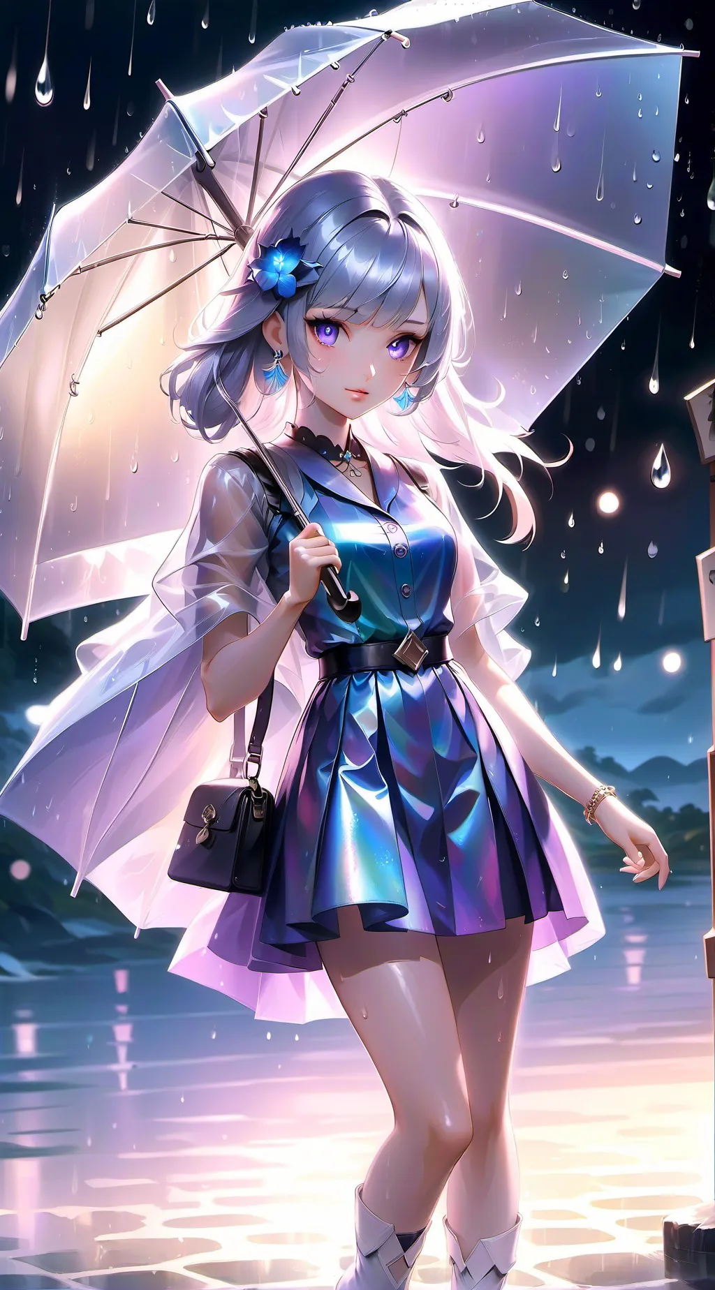 ai character: Lilac Erica background