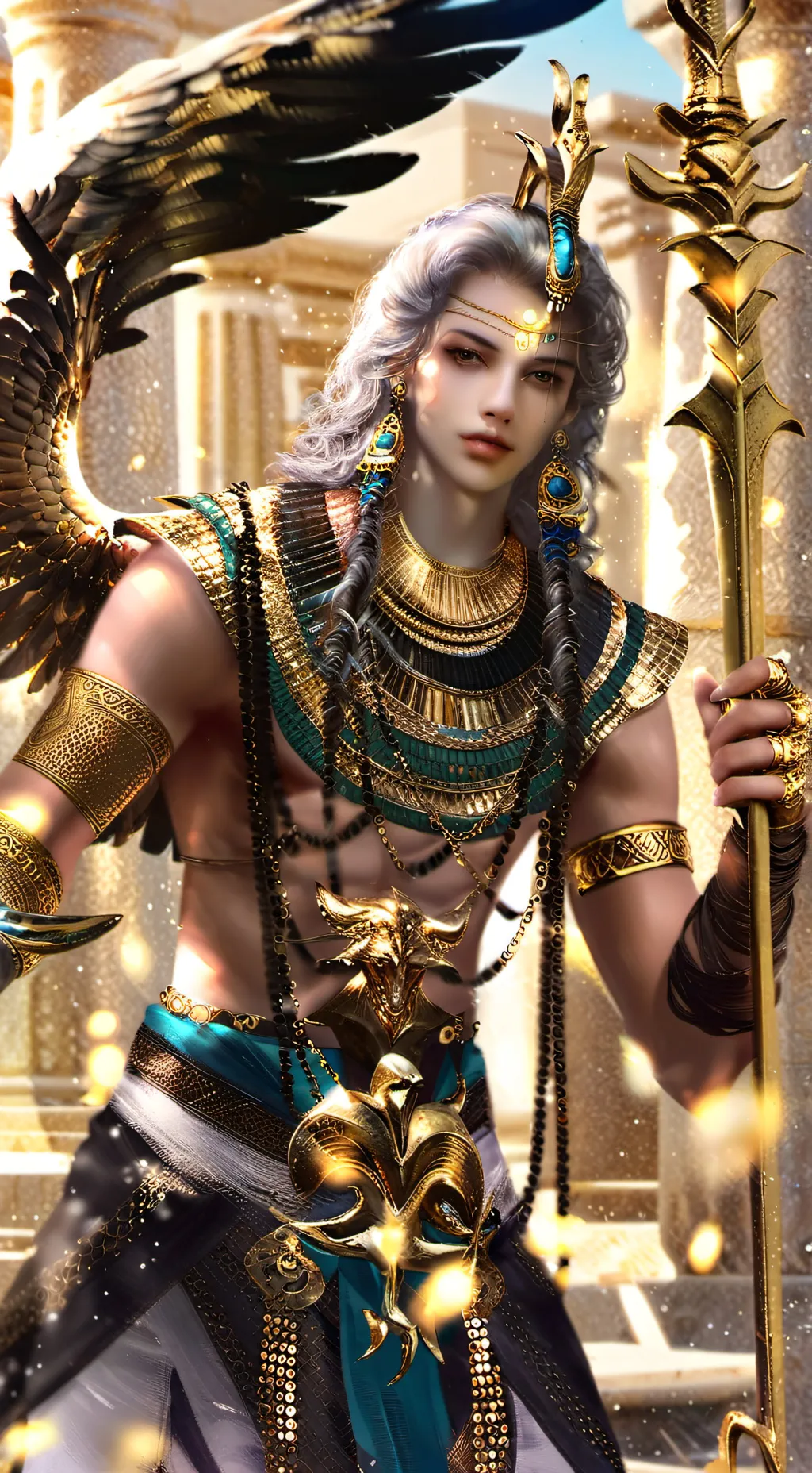 ai character: Tefnut  background